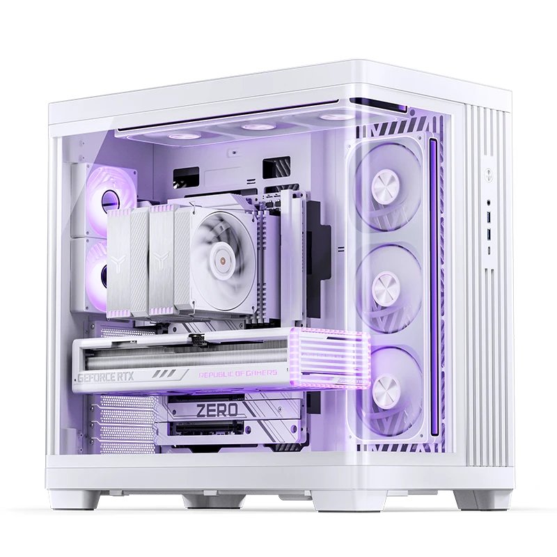 Jonsbo Tk-4 Carcasa, Midi-Tower, Atx, Tempered Glass - Blanco
