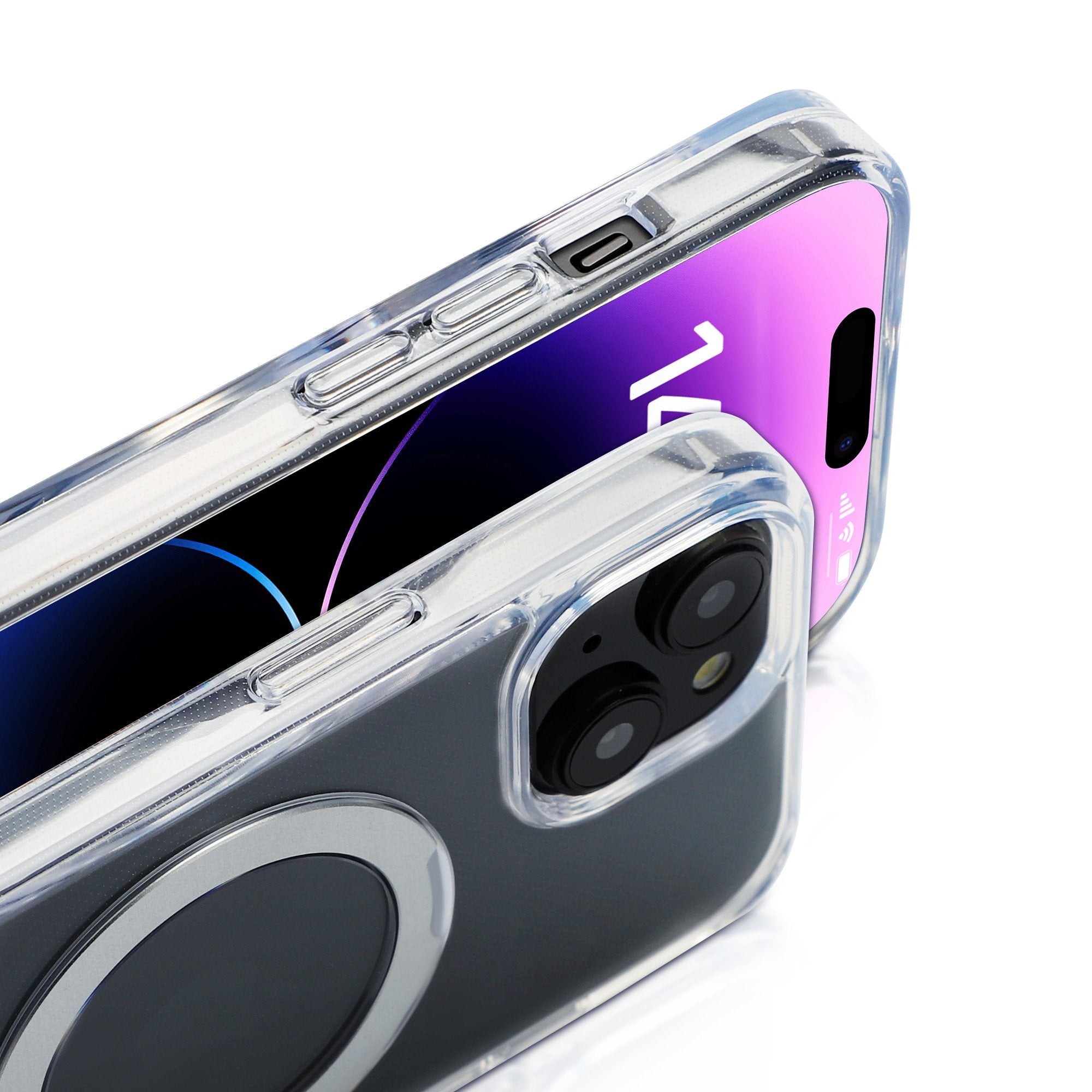 Nevox Styleshell Shockflex Stand Iphone 15 Plus Transp.