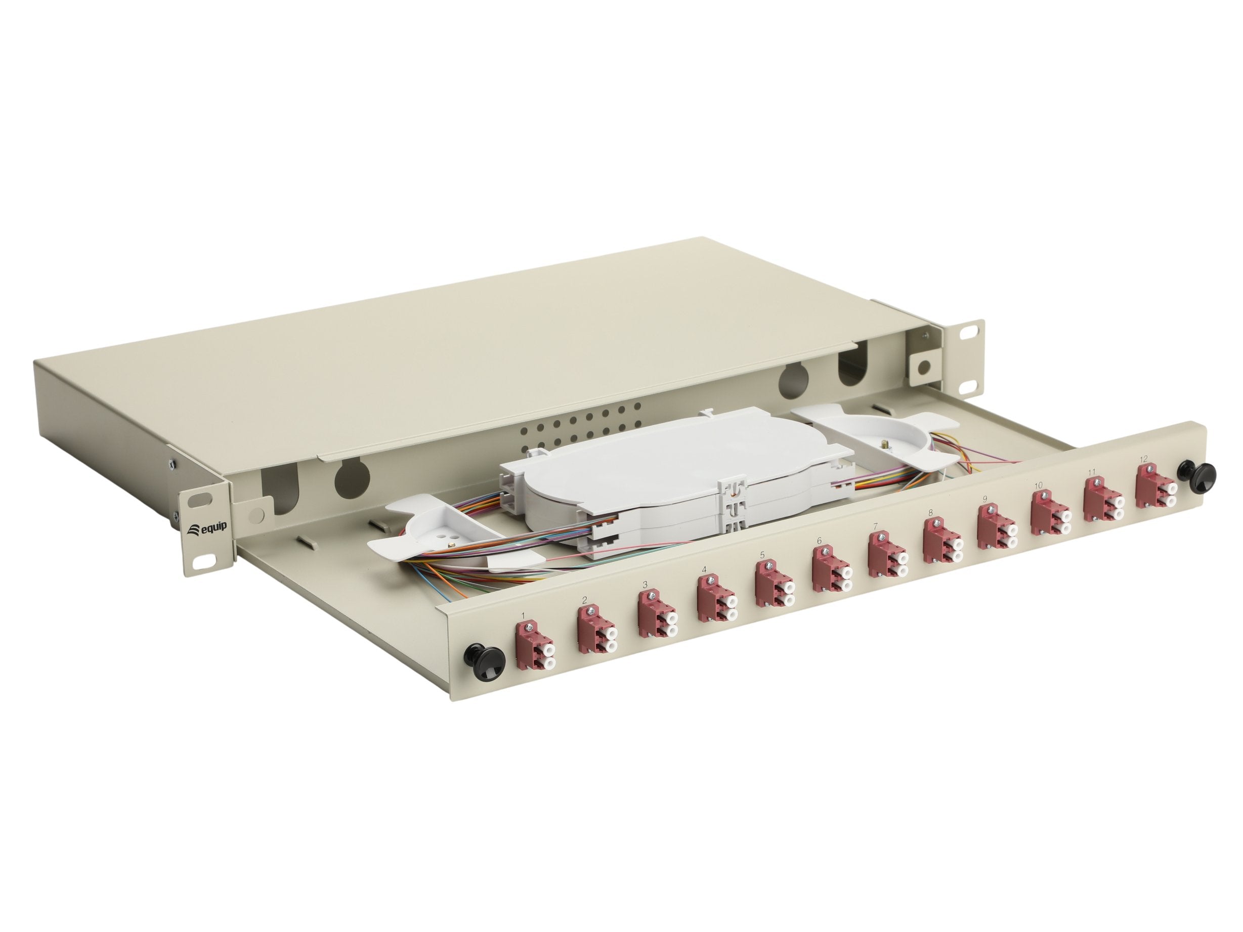 Equip Lwl-Spleisskamen 12-Port Lc-Duplex Om4 1u Komplett Gr