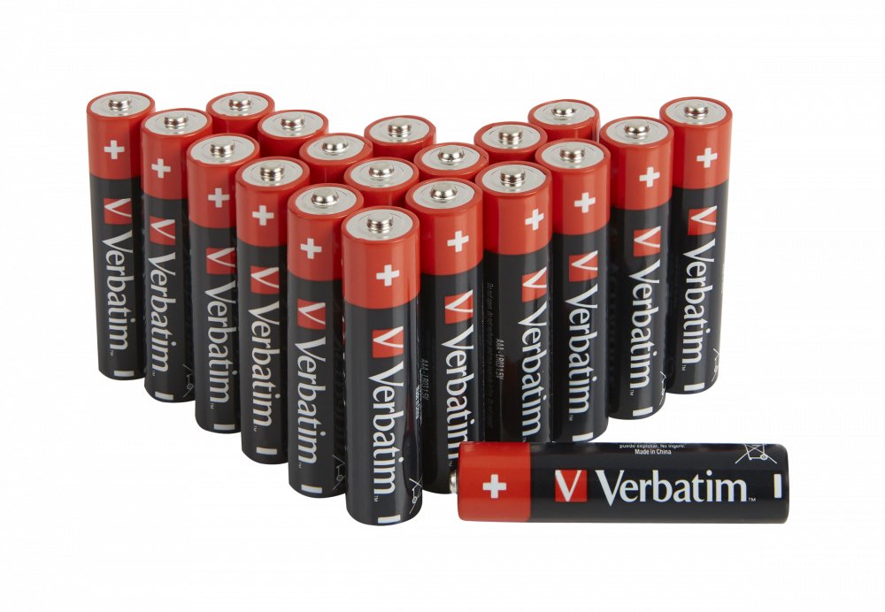 Verbatim Pilas Aaa Alcalinas  20 Pack
