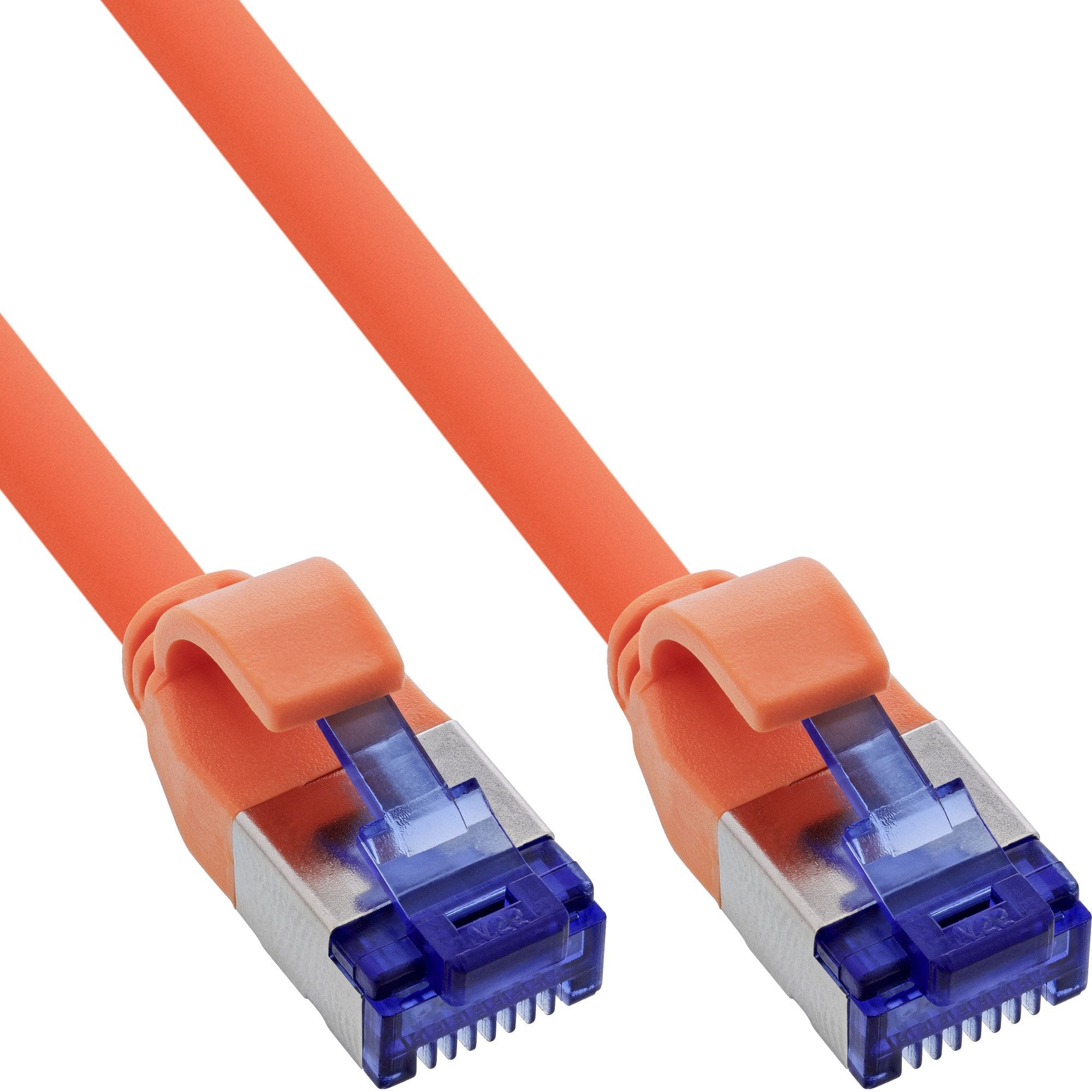 Inline® Cable De Red Slim, Cat.6a, S/Ftp, Tpe (Lszh) Flexible, Poe, Orange, 30m