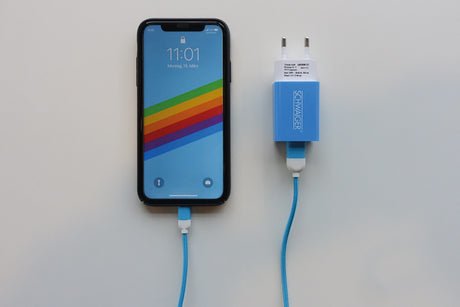 Schwaiger 230v Enchufe Usb Blanco/Azul