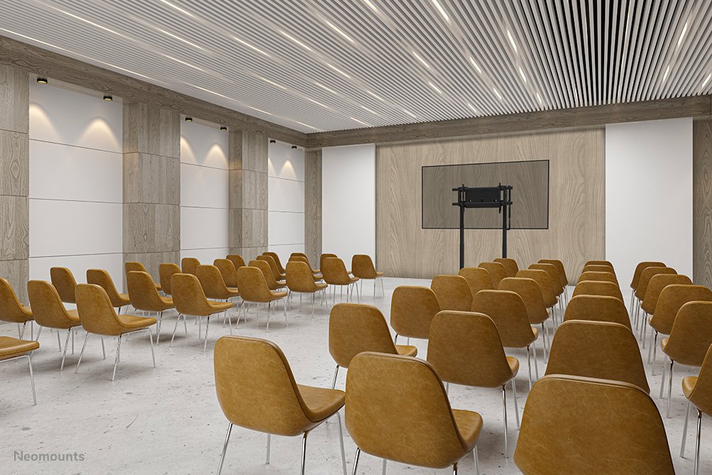 Neomounts Rollwagen 1200x600 -160kg 75-115'' Elektrisch Höv Negro