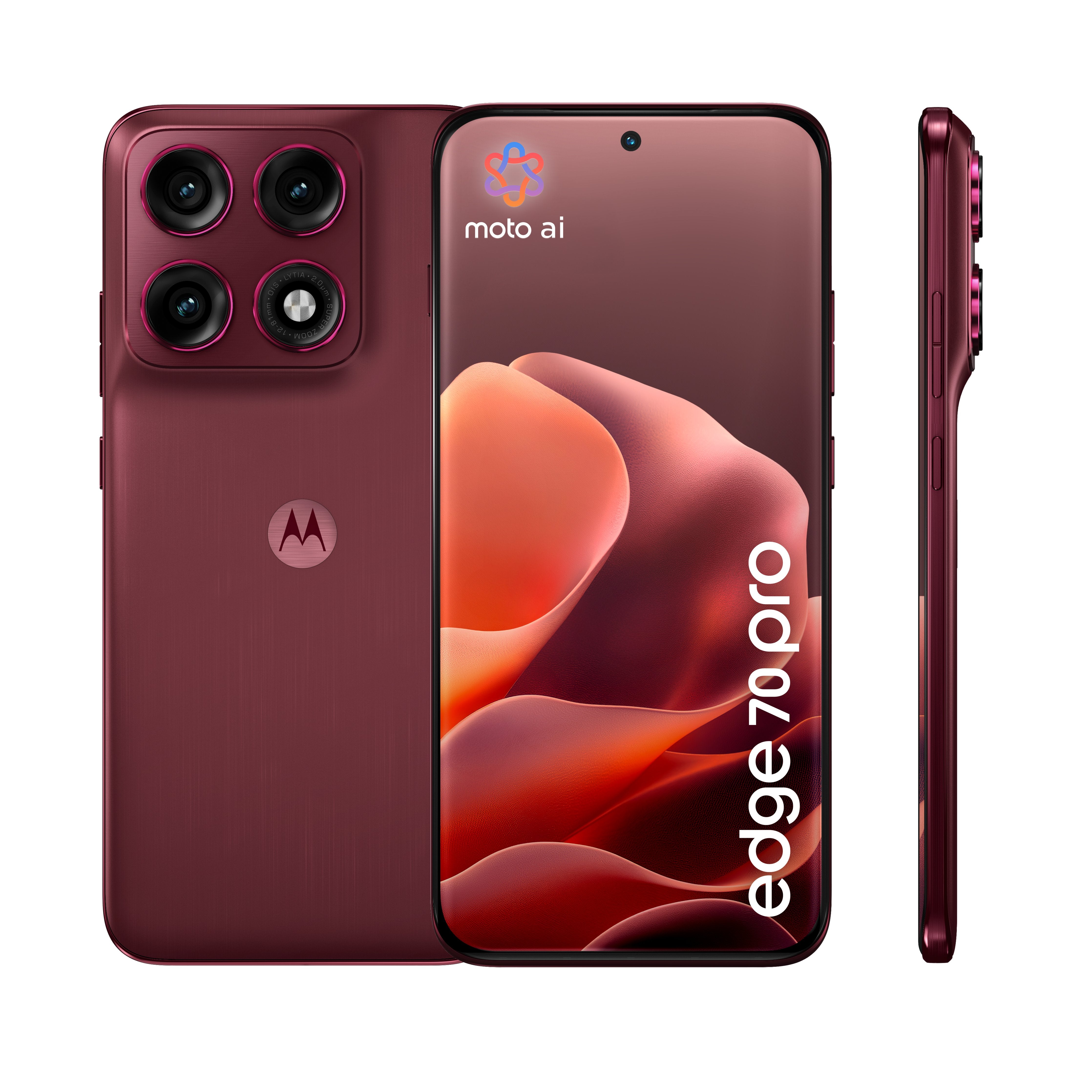EAN 0840493630557 - Motorola edge 70 pro 17,2 cm (6.78") SIM doble Android 16.0 5G USB Tipo C 8 GB 256 GB 6500 mAh Burdeos imagen 2