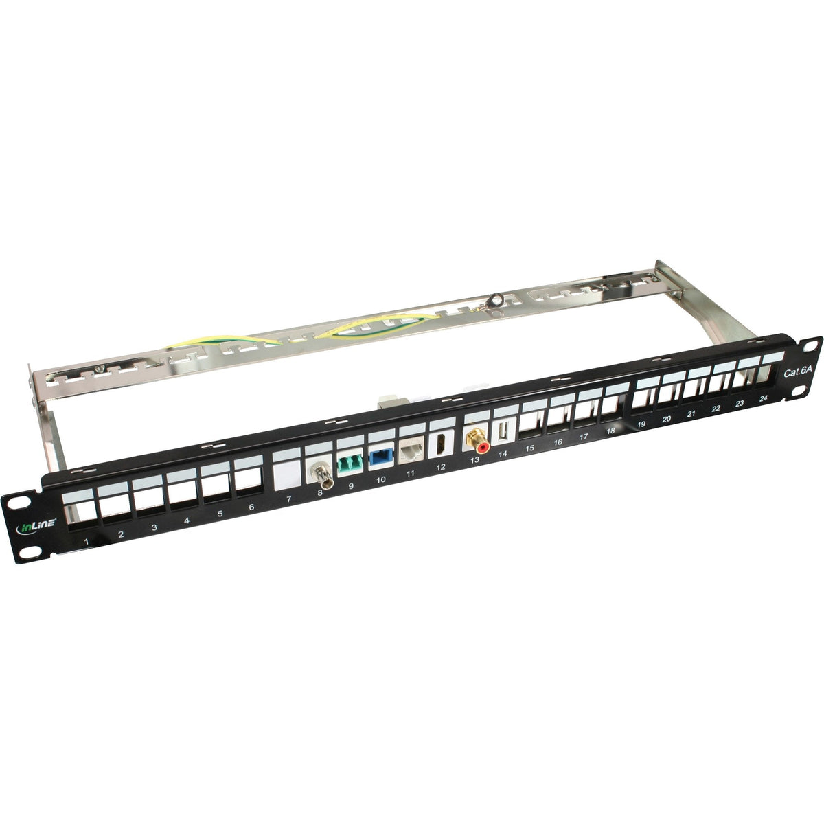 Módulo Inline Premium Rj45 Keystone Jack Snap-In Cat.6a, Con Cubierta Antipolvo