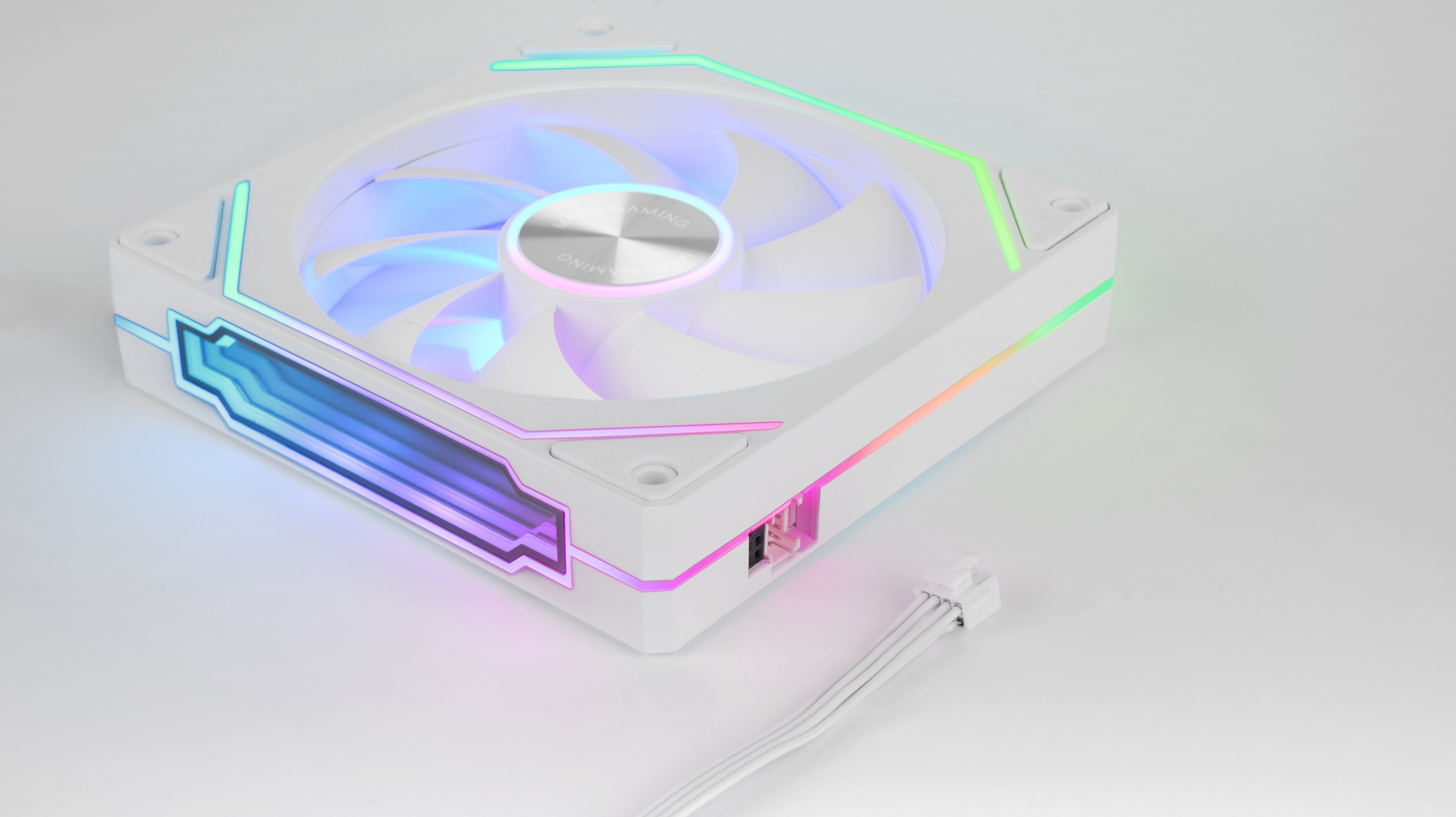 Pack 3 Ventiladores Mars Gaming Mf-Linkfinitykit2 12cm Argb Blanco