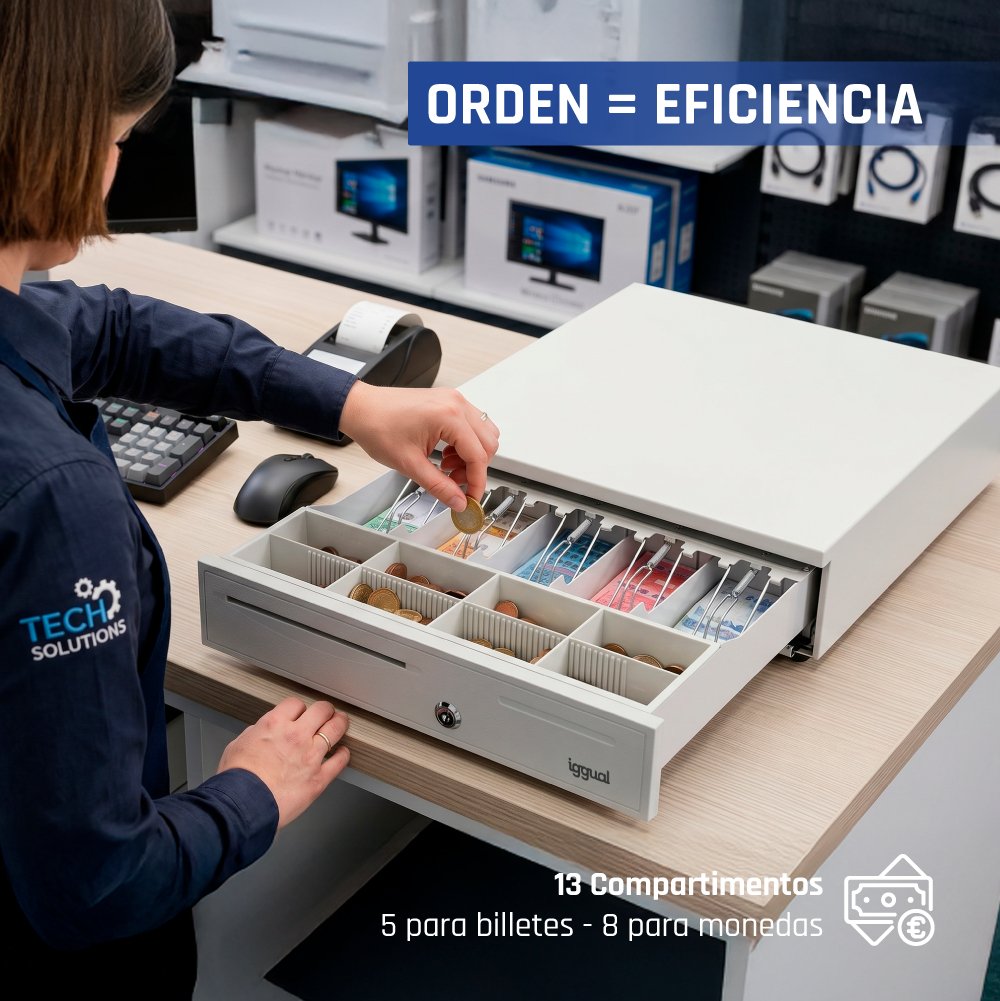 EAN 8435364317440 - iggual IRON-50W Cajón de efectivo automático y manual imagen 7