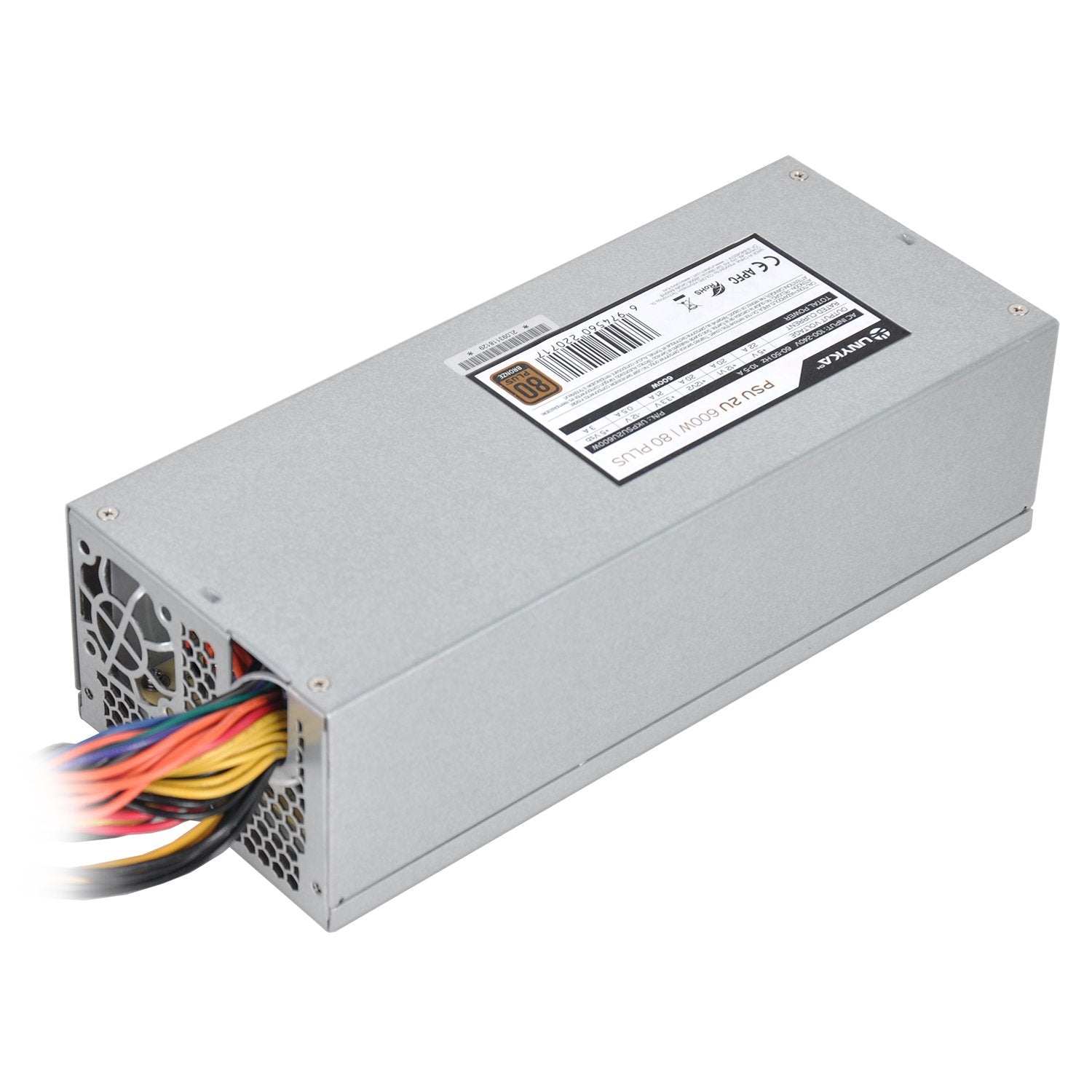 Fuente Flex Atx 600w Unyka 2u 80+ Bronze