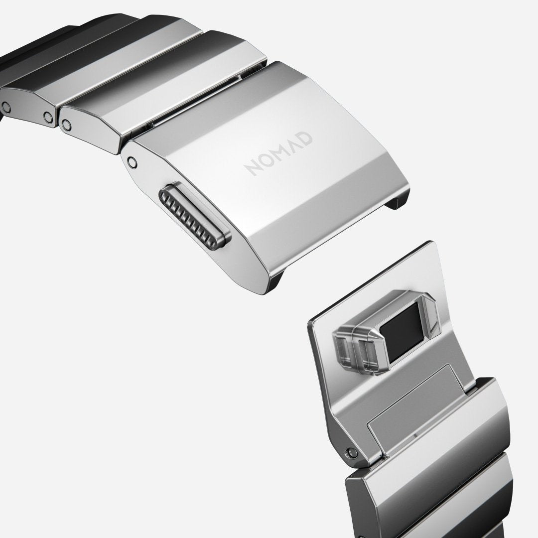 Nomad Strap Stainless Steel Silver V2 42/44/45/49mm