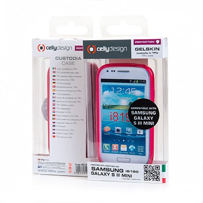 Case Celly Samsung S3 Mini Cover Tpu Pink