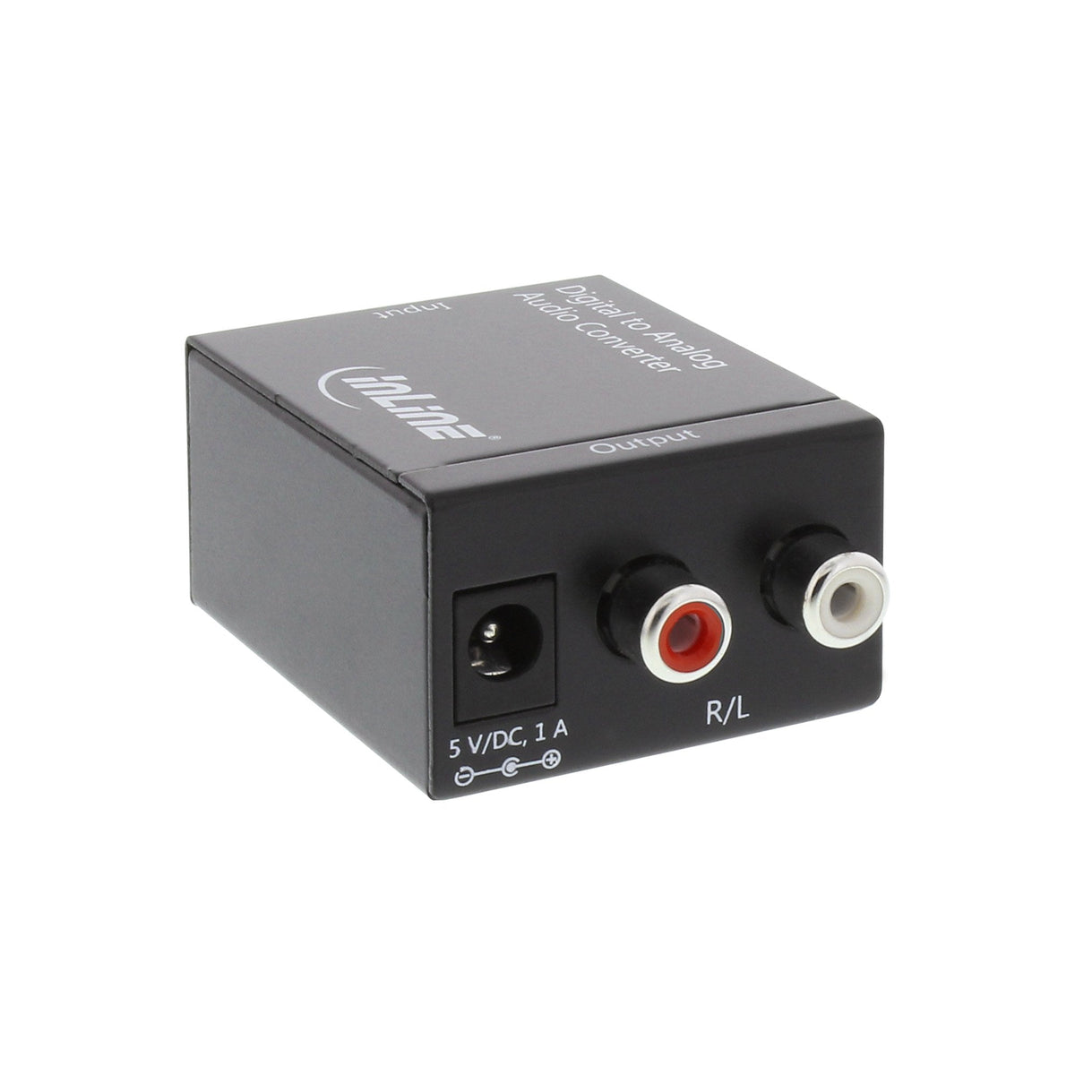 Convertidor De Audio Inline Entrada Digital A Analógica Salida Toslink O Rca Estéreo 2x Rca