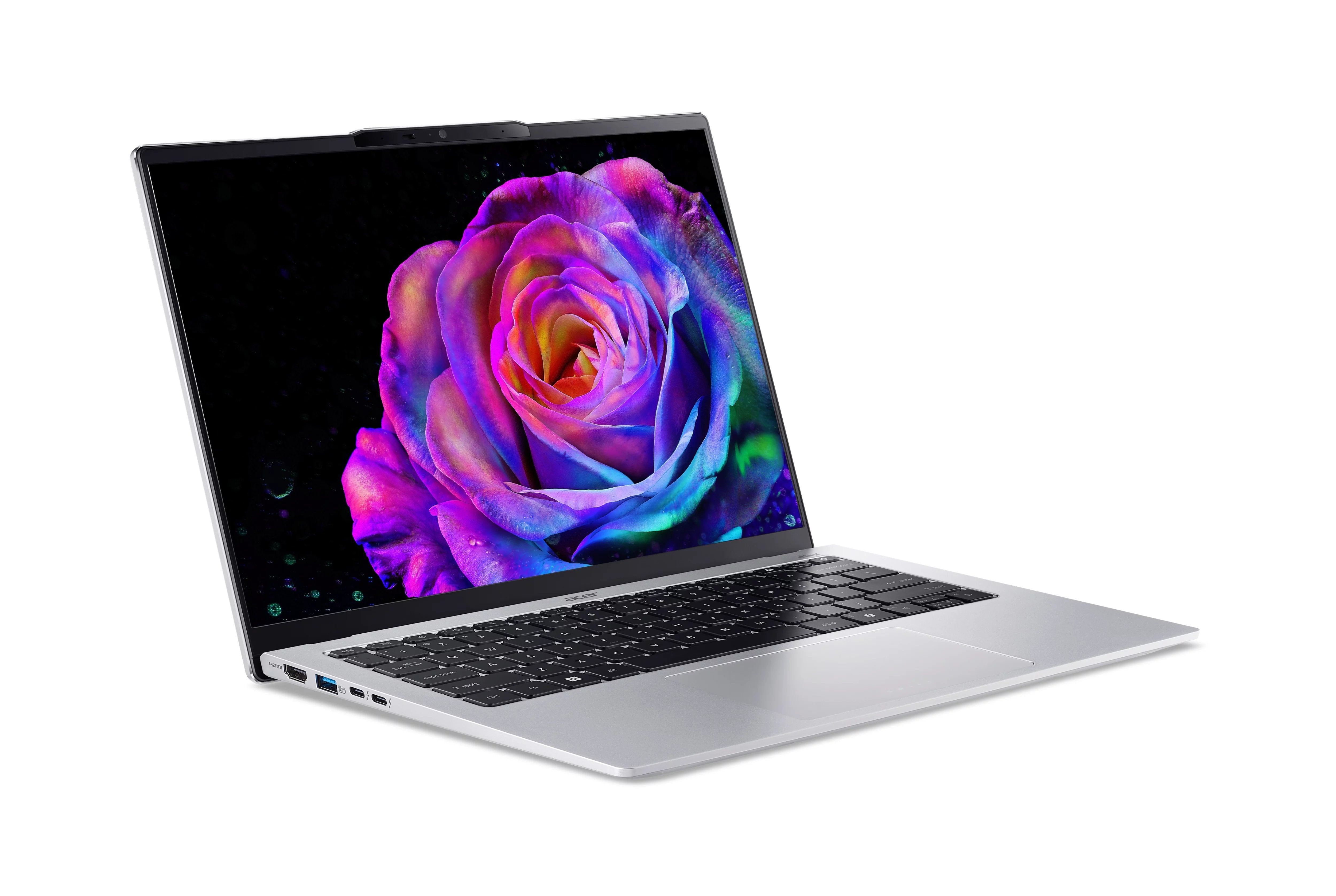 Portátil Acer Sfg14-73-73ey Intel Core Ultra7-258v 14" Oled  16gb 512gb W11h Plata