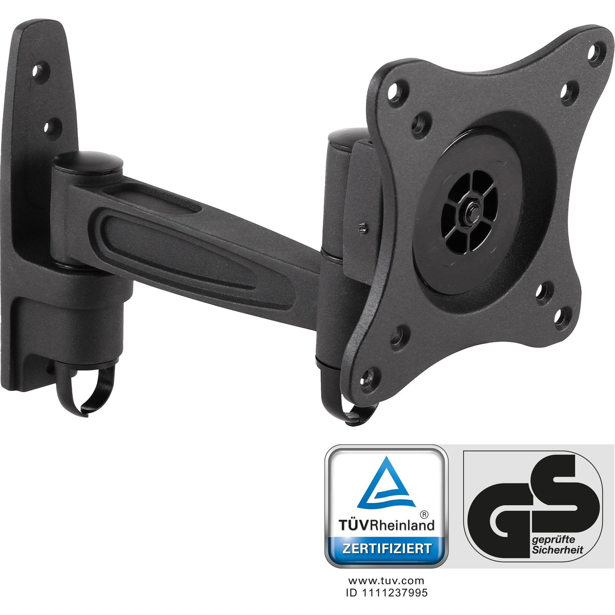 Soporte De Pared Inline Para Tft De Hasta 69 Cm 27" Máx. Brazo De Una Pieza De 15 Kg