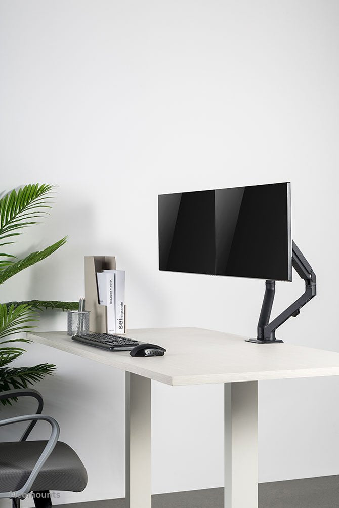 Newstar Soporte De Mesa 100x100 2-7kg 17-27 '' / Negro / Inclinable / Pivotante / Giratorio
