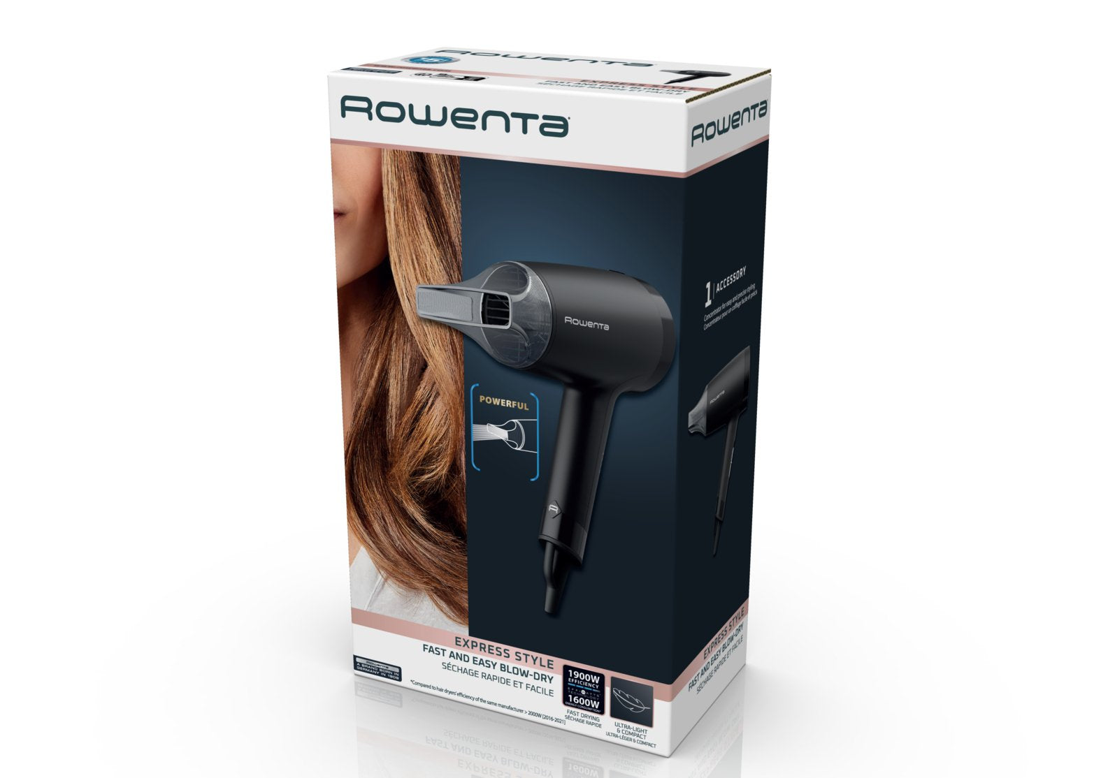 EAN 3121040087633 - Rowenta Express Style CV1801 secador 1600 W Negro imagen 16