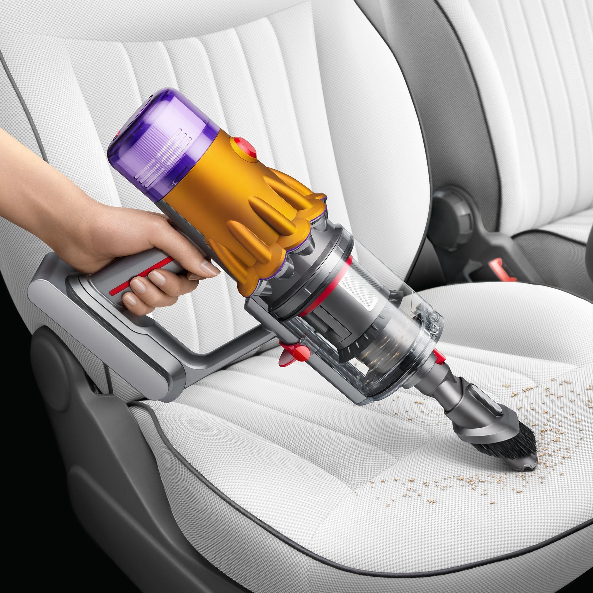 EAN 5025155065099 - Dyson V12 Slim Absolute Aspiradora escoba 2 en 1 Batería Secar Filtro higiénico Sin bolsa Níquel, Púrpura imagen 9