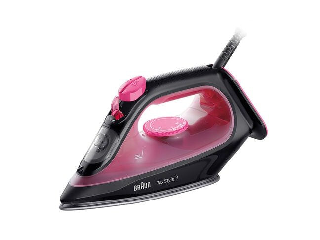 Plancha Vapor-Seco Suela De Cerámica 2000 W Negro, Púrpura  Braun Texstyle 1