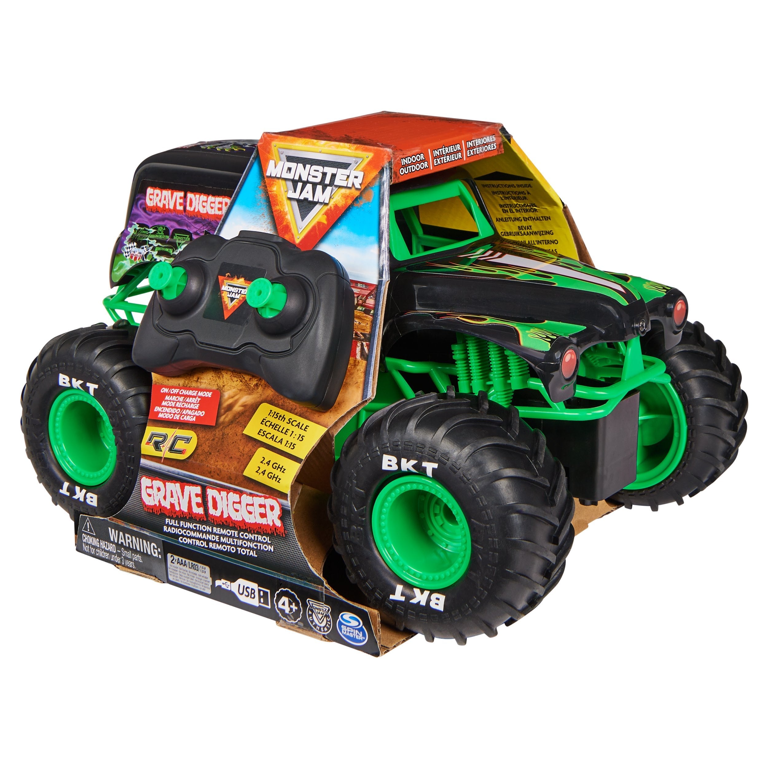 Monster Jam 1:15 Rc Monster Truck Grave Digger, 6068258