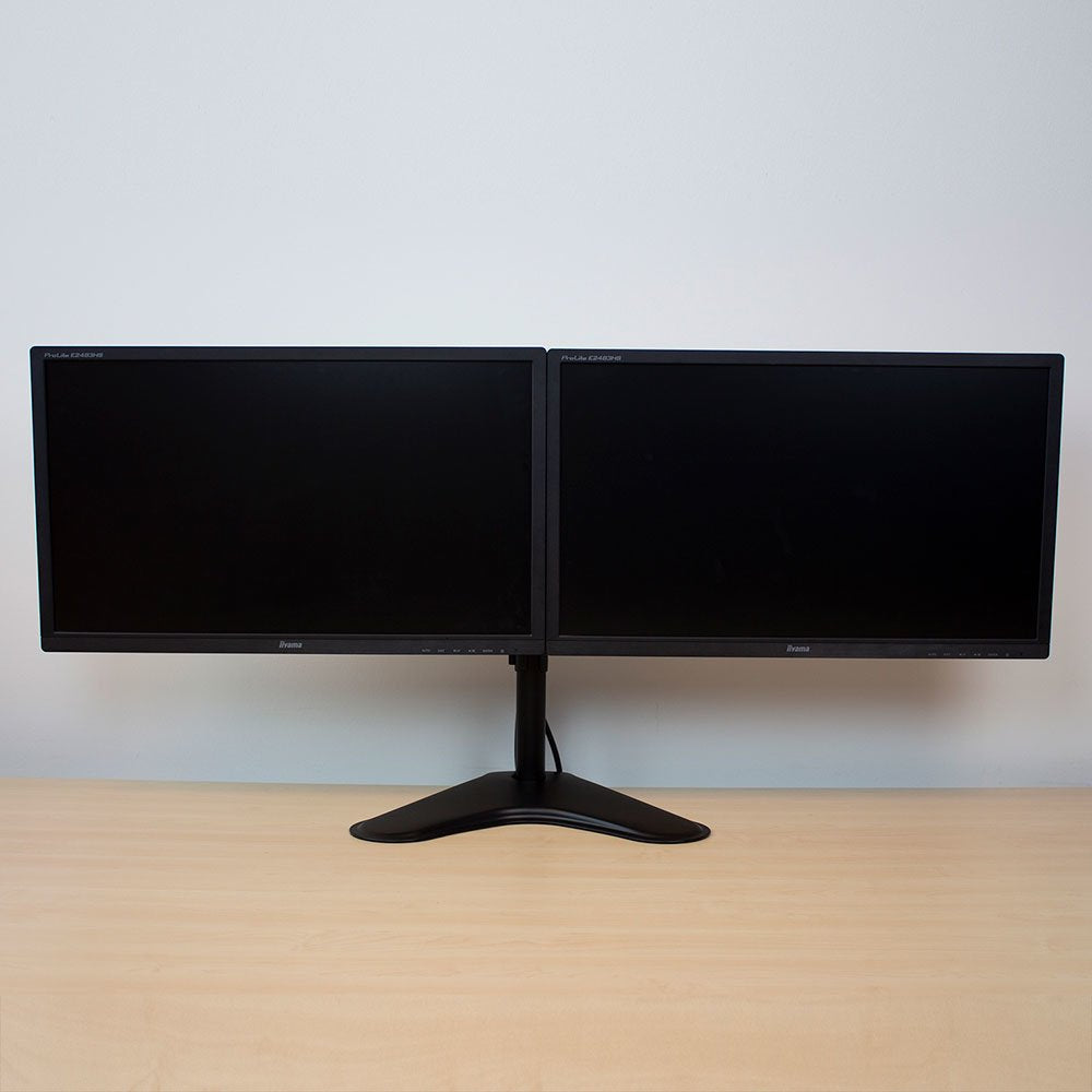 Ewent Soporte De Escritorio Para 2 Monitores De Hasta 32" Ewent Ew1536, Independiente, 16 Kg, 81,3 Cm (32"), 100 X 100 Mm, Ajustes De Altura, Negro