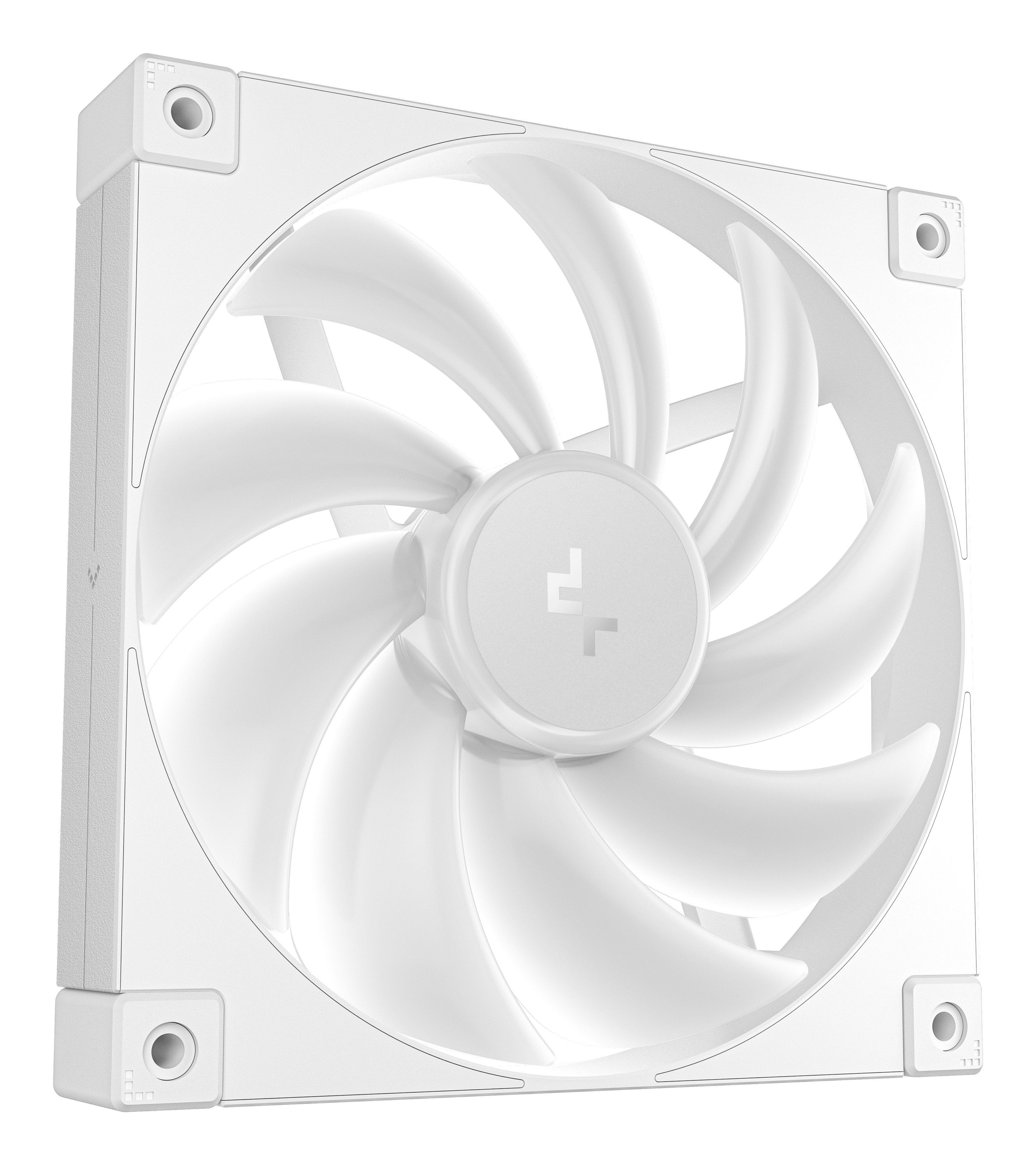 Ventilador Pc Deepcool Fd14 Argb Wh 140x140x25 Paquete De 3, 140 Mm R-Fd14-Whapn3-G