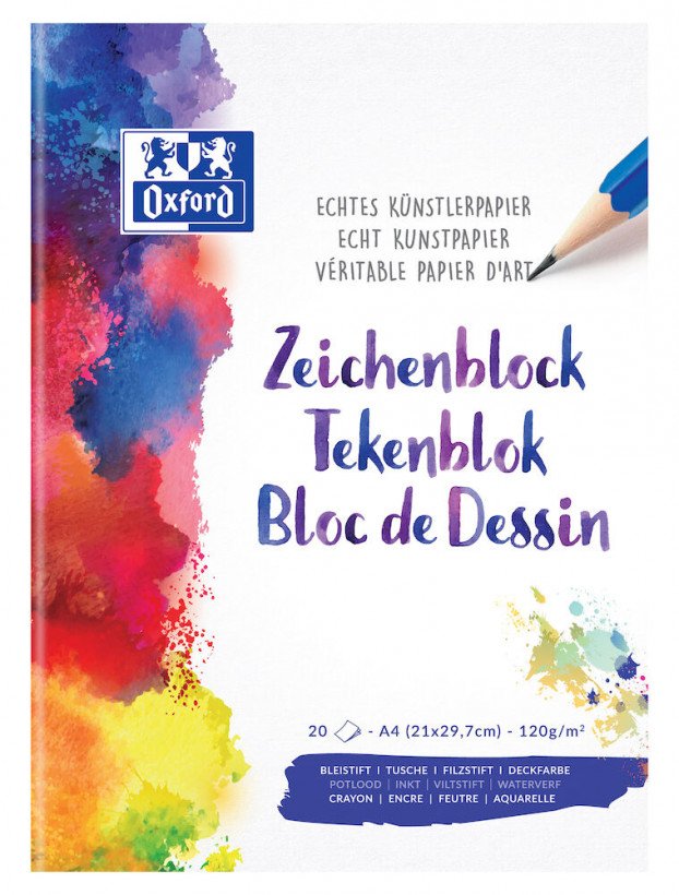 Oxford School - Zeichenblock - A4 (210 X 297