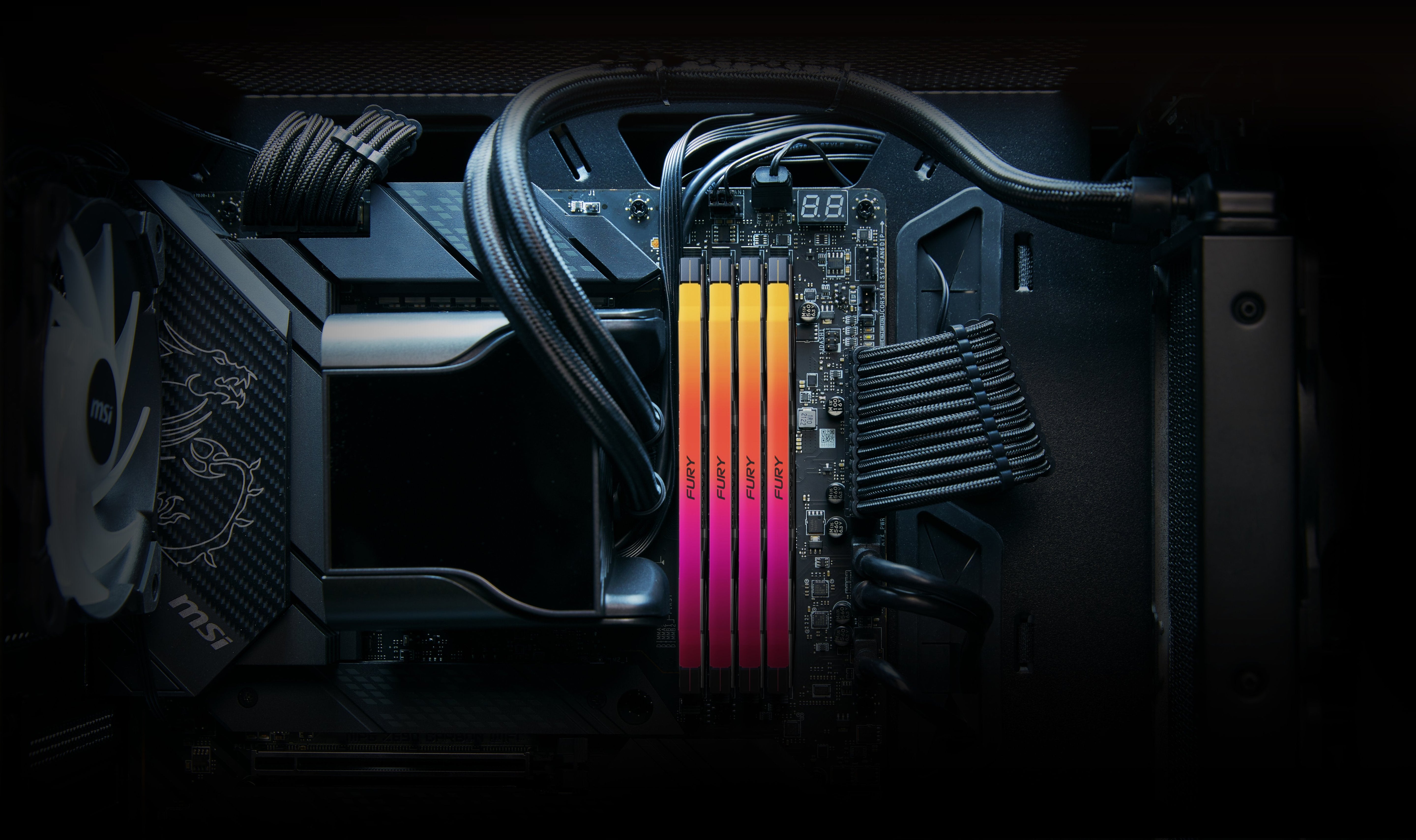Memoria Ram Kingston Fury Renegade Rgb 32gb (2x16gb) Ddr5 6400 Mhz Cl32 Kf564c32rsak2-32