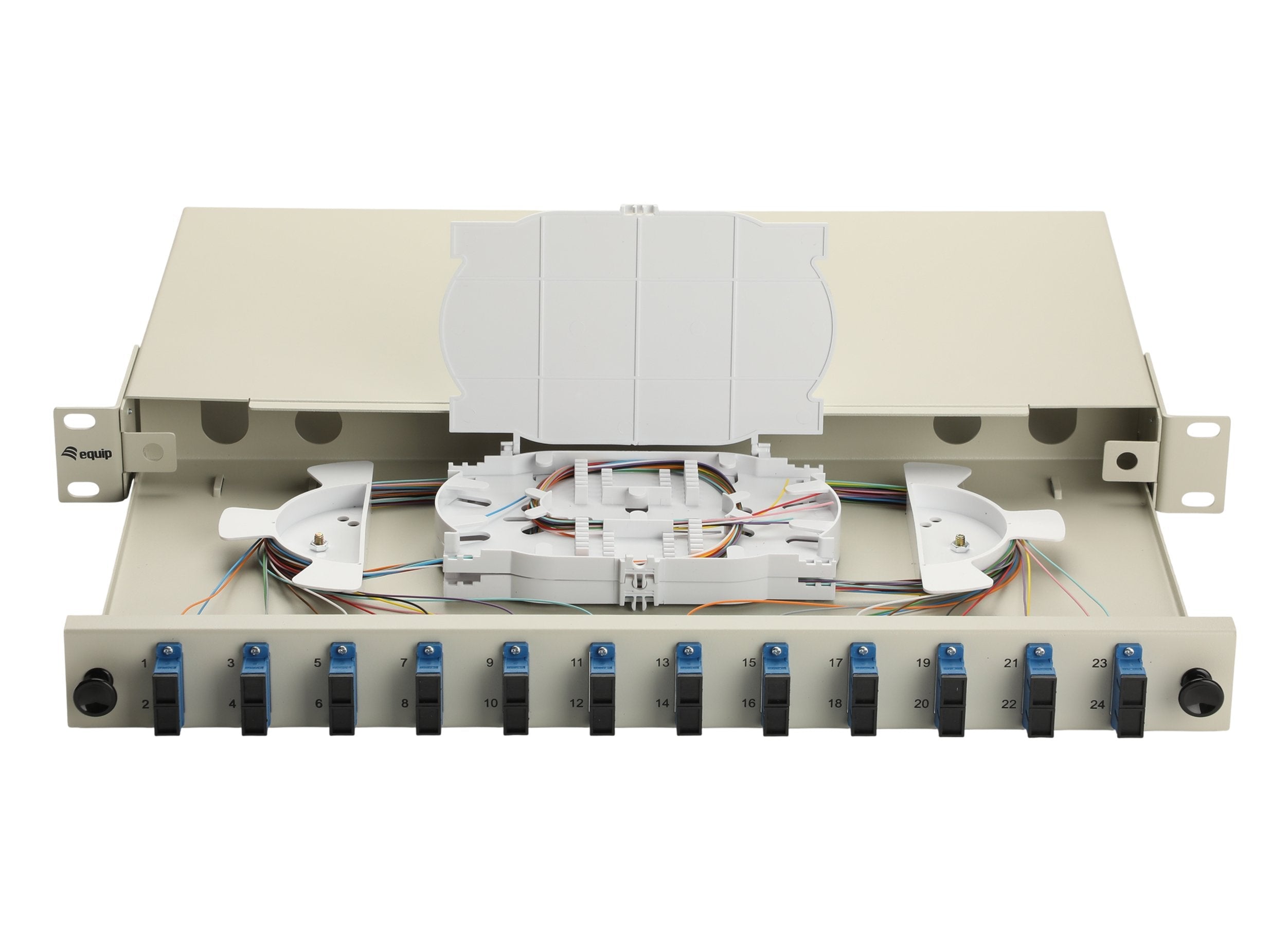Equip Lwl-Spleisskamen 12-Port Sc-Duplex Os2 1u Komplett Gr
