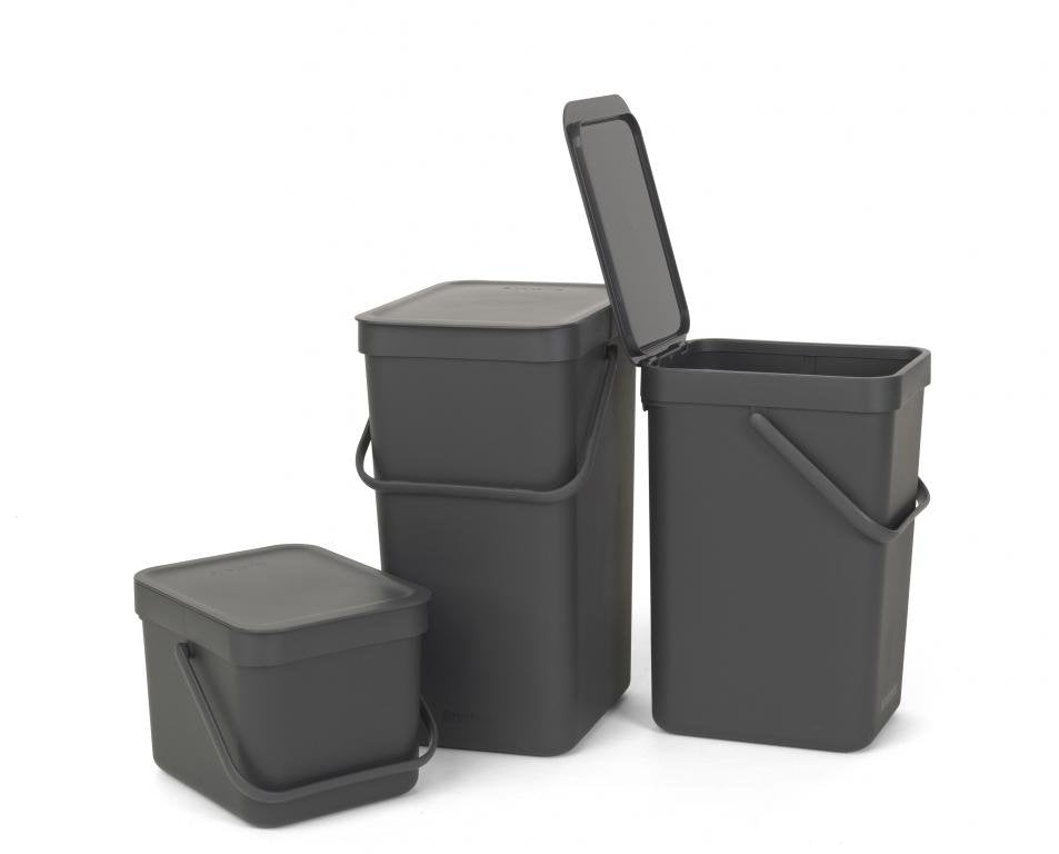 Cubo De Basura 16 L Gris