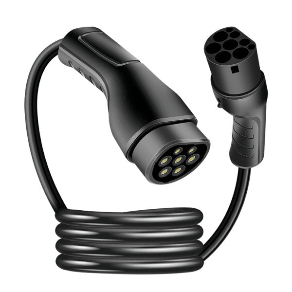 Logilink Elektroauto Cable De Carga Electric Car Charging Cable Tipo 2 22kw 3p 32a 2,5m Negro + Bolsa