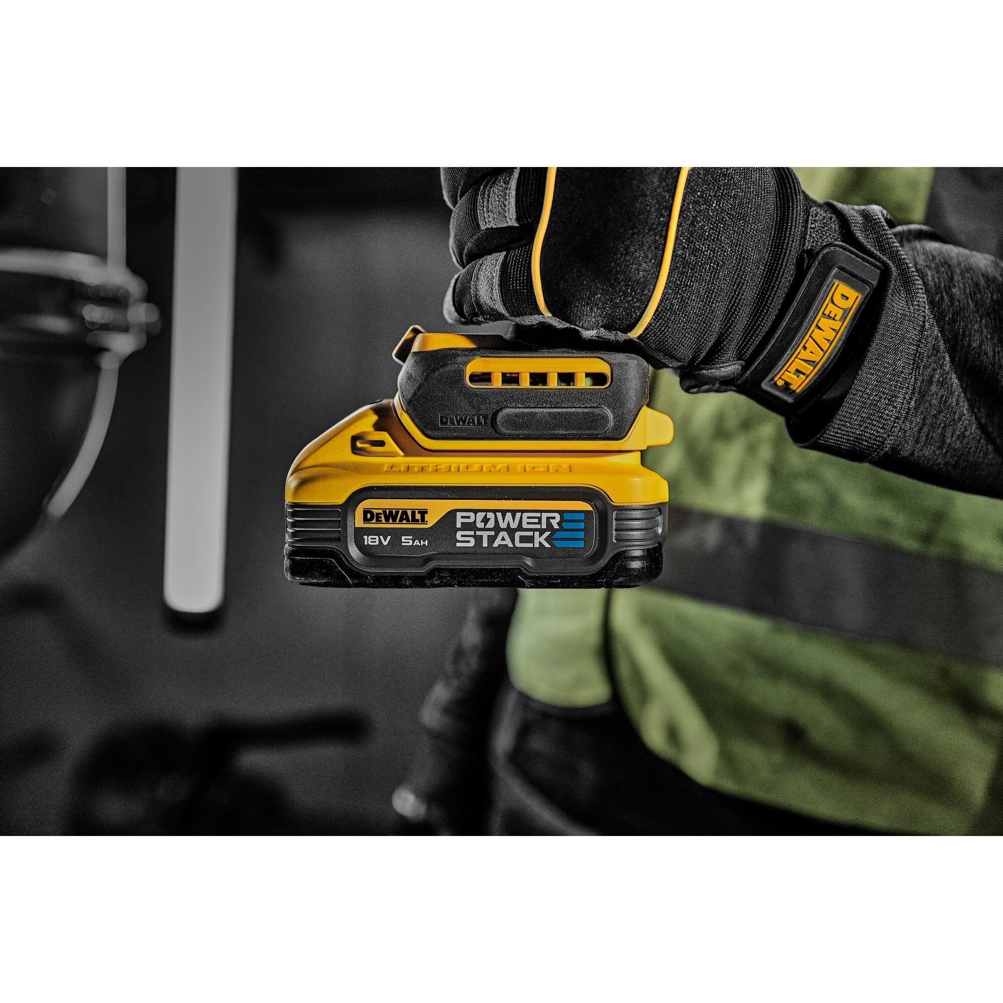 Batería Dewalt Powerstack Dcbp518, 18volt 5ah Amarillo/Negro Dcbp518-Xj