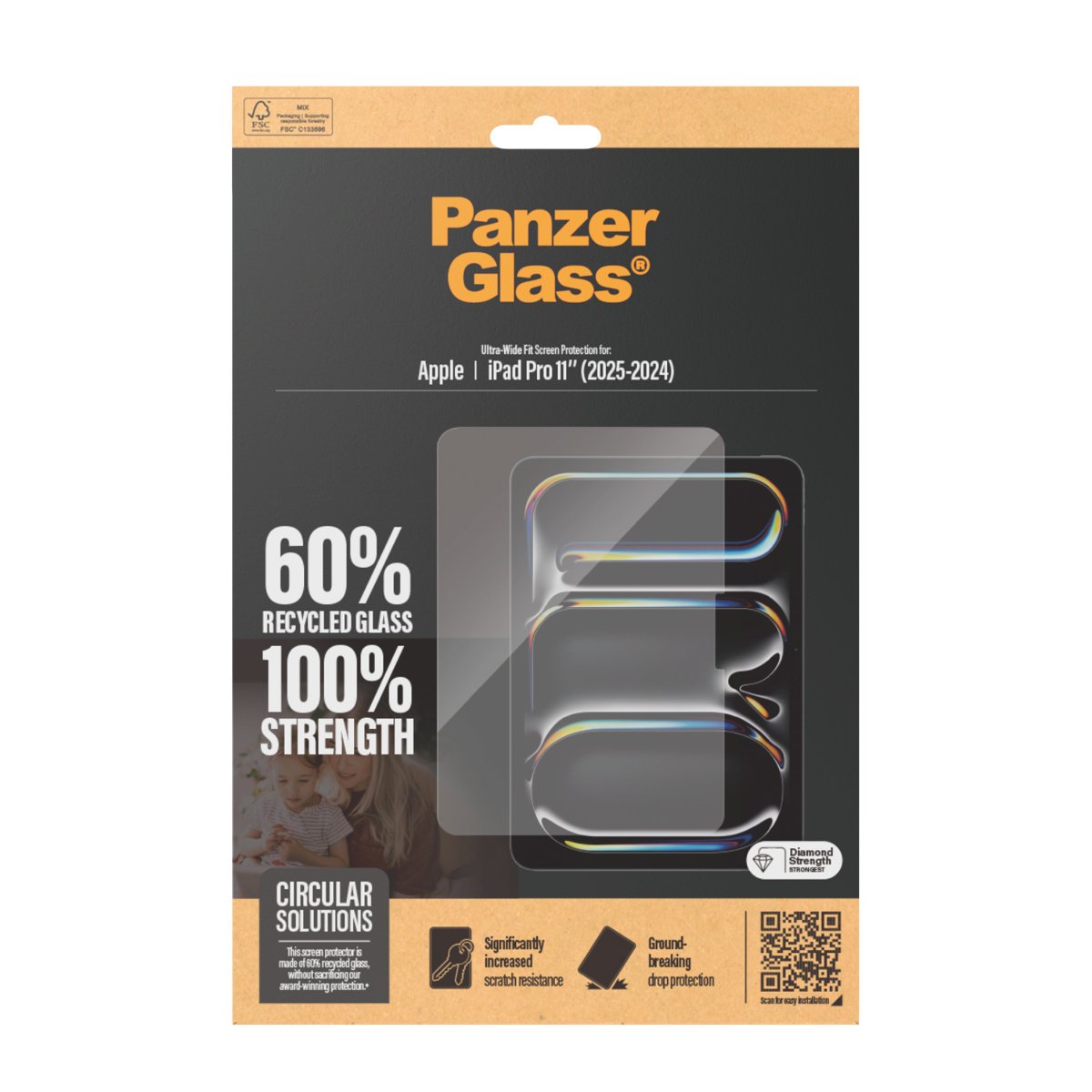 EAN 5711724028311 - PanzerGlass ® Screen Protector iPad Pro 11'' (2024-2025) | Ultra-Wide Fit Protector de pantalla Apple 1 p imagen 3