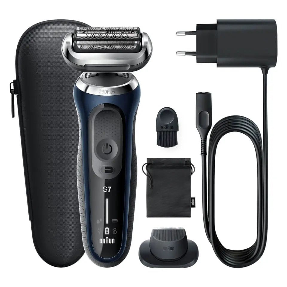 Braun Series 7 Afeitadora Eléctrica Hombre, Máquina De Afeitar Barba Con Recortadora De Precisión Easyclick