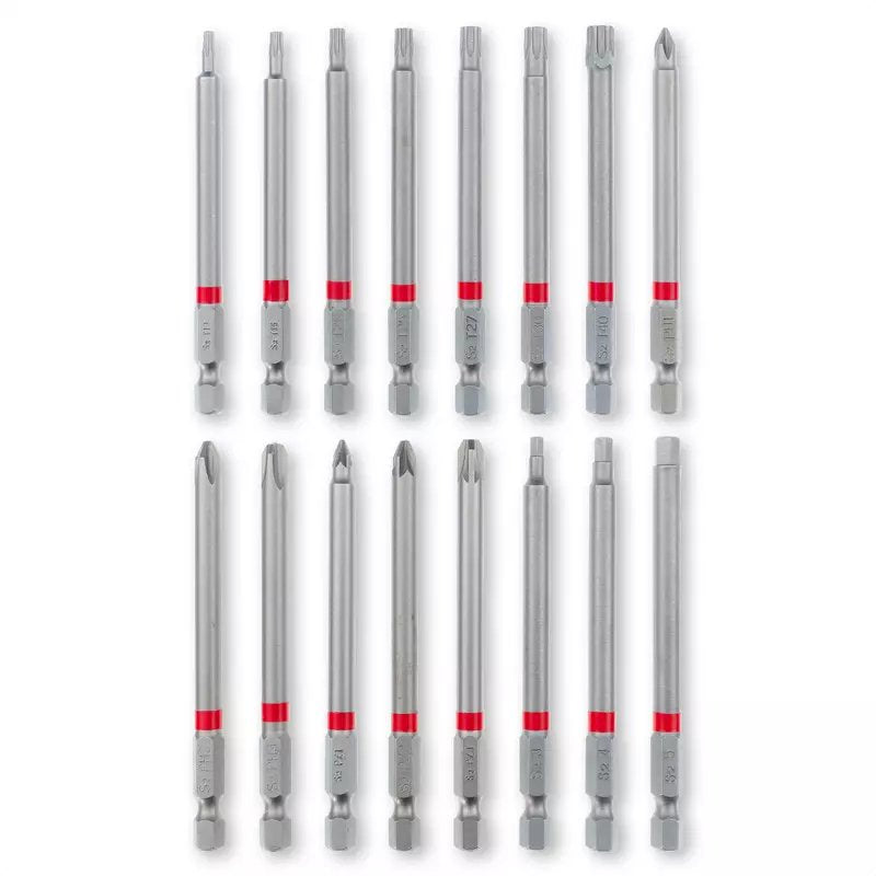 Juego De Puntas Einhell-Kwb Bit-Set In M-Case, 16-Piezas (Extra Lang, 90 Mm) 118973