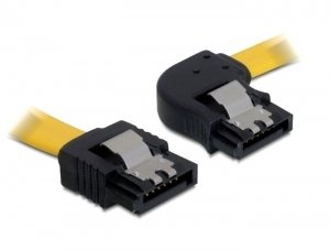 Delock Cable Sata 30cm Derecho / Recto Metal Amarillo
