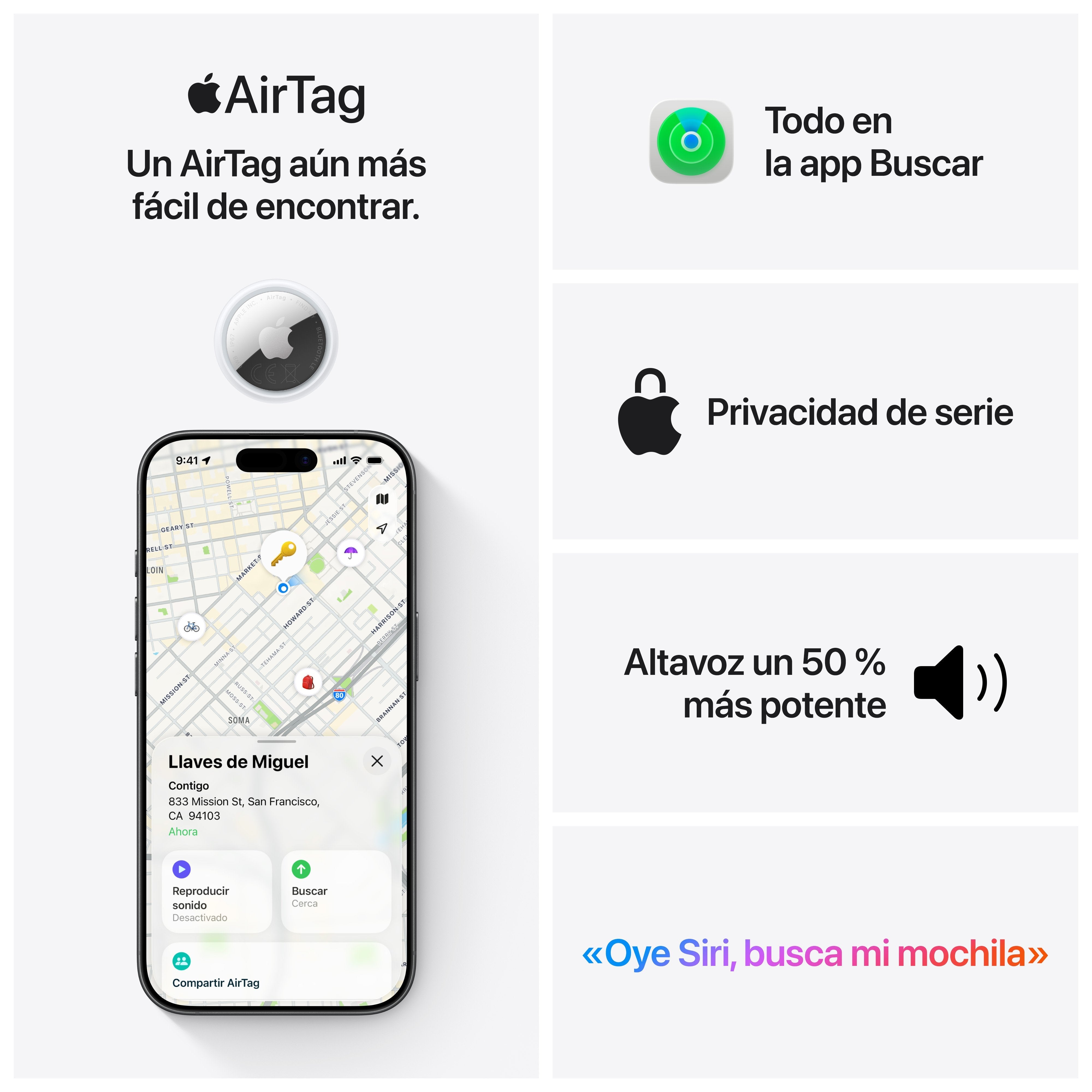 Apple Airtag 1er-Pack 2. Gen (2026) Mfe94zm A