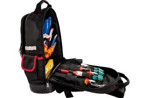 Caja  Parat 5990830991 De Herramientas Tela Negro, Rojo