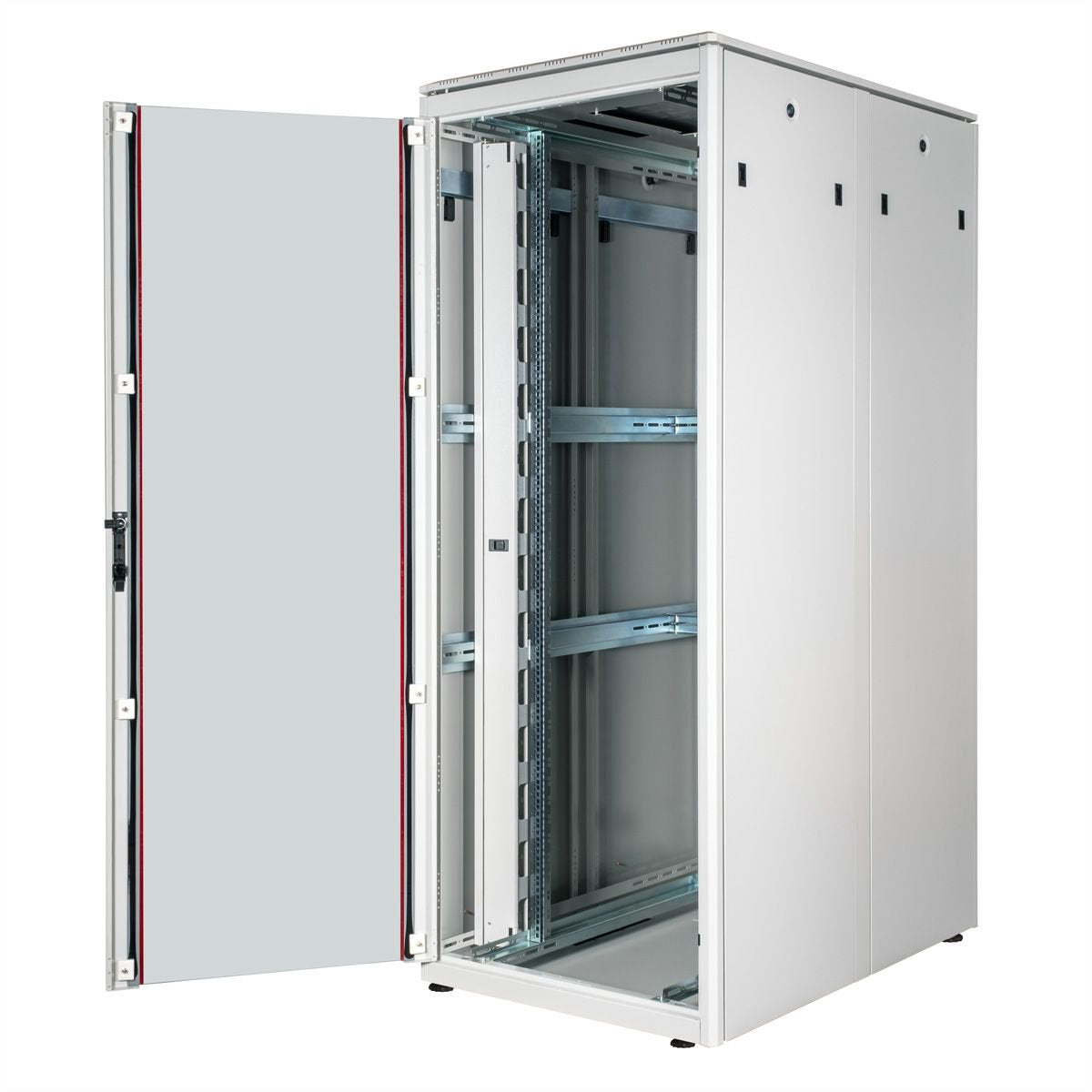 Roline 19-Zoll Netzwerkschrank Pro 42 He, 800x1200 Bxt Glastr Grau