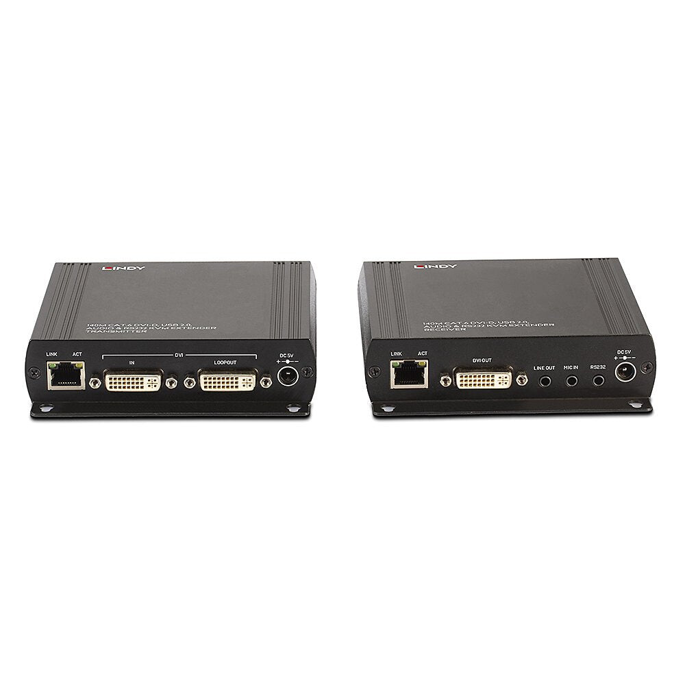 Lindy 140m Cat.6 Dvi-D, Usb, Audio & Rs232 Kvm Extender