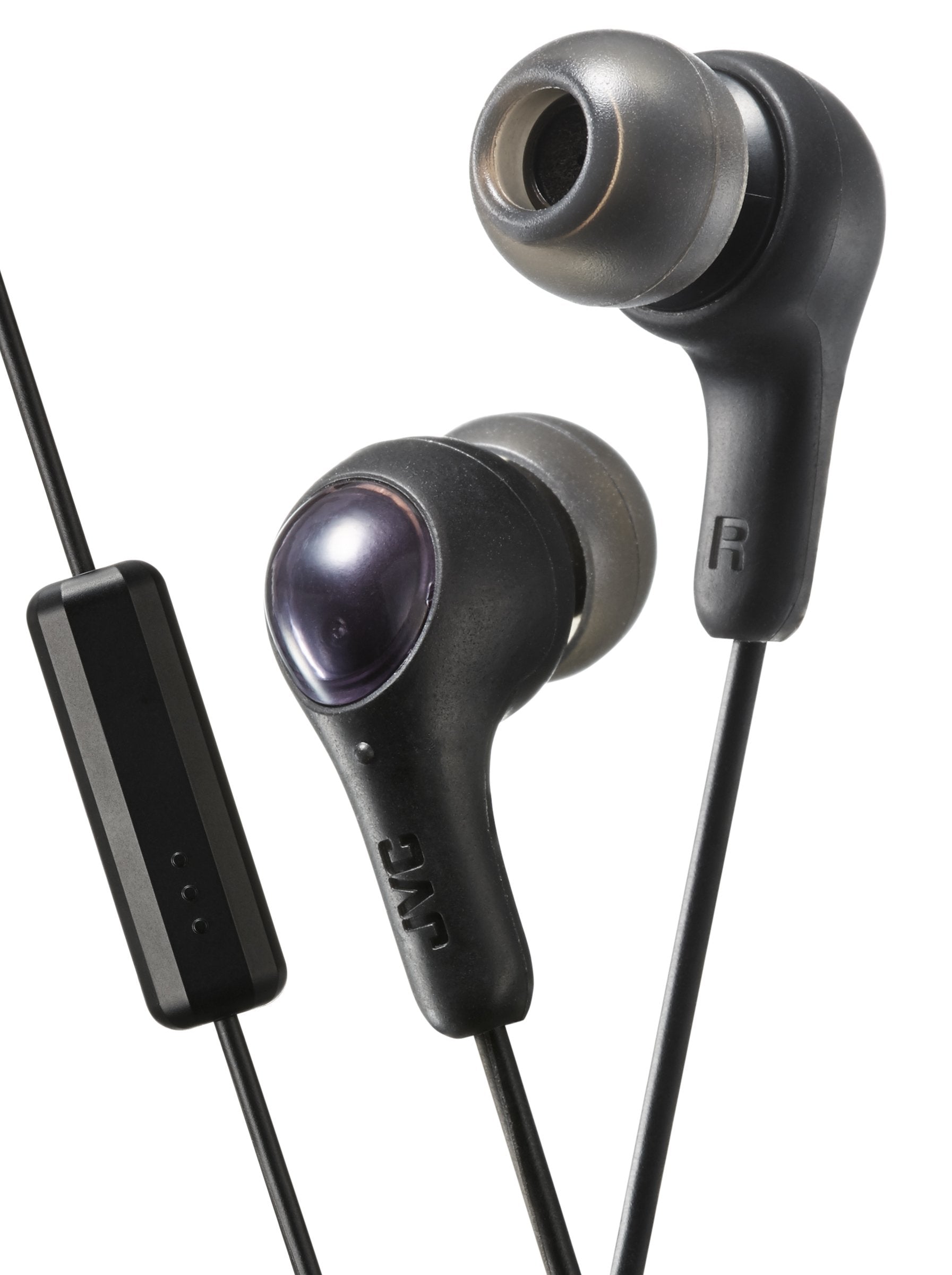 Gumy Plus Ha-Fx7m In Ear With  Mic + Remote Headphones Black