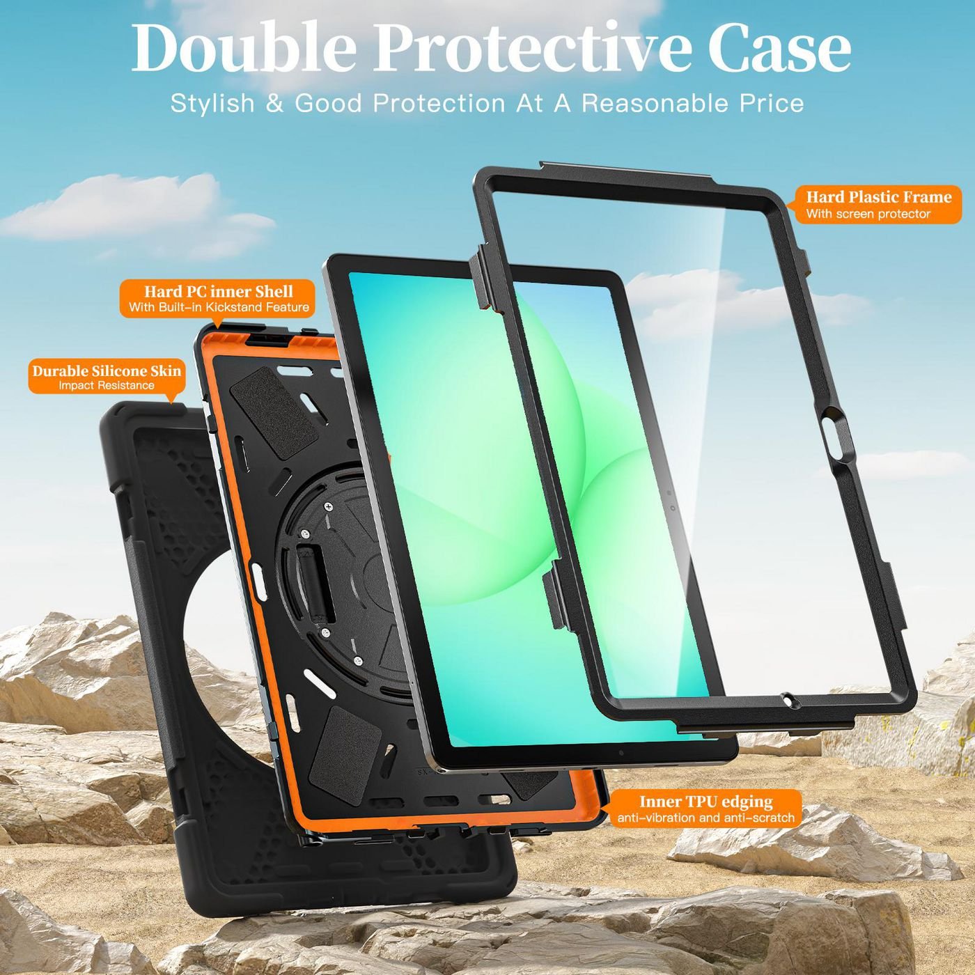 Galaxy Tab A11+ Chicago Full  Body Defender Case With