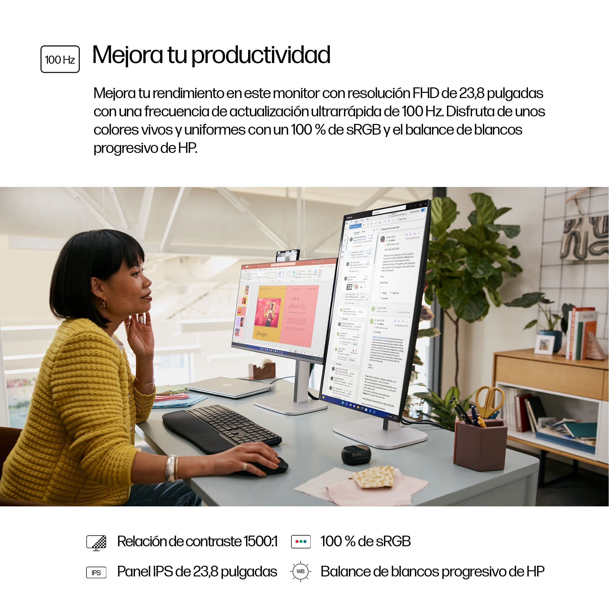 EAN 5715328014718 - HP Series 5 Pro 23.8 inch FHD No Stand Monitor - 524pf pantalla para PC 60,5 cm (23.8") 1920 x 1080 Pixel imagen 6