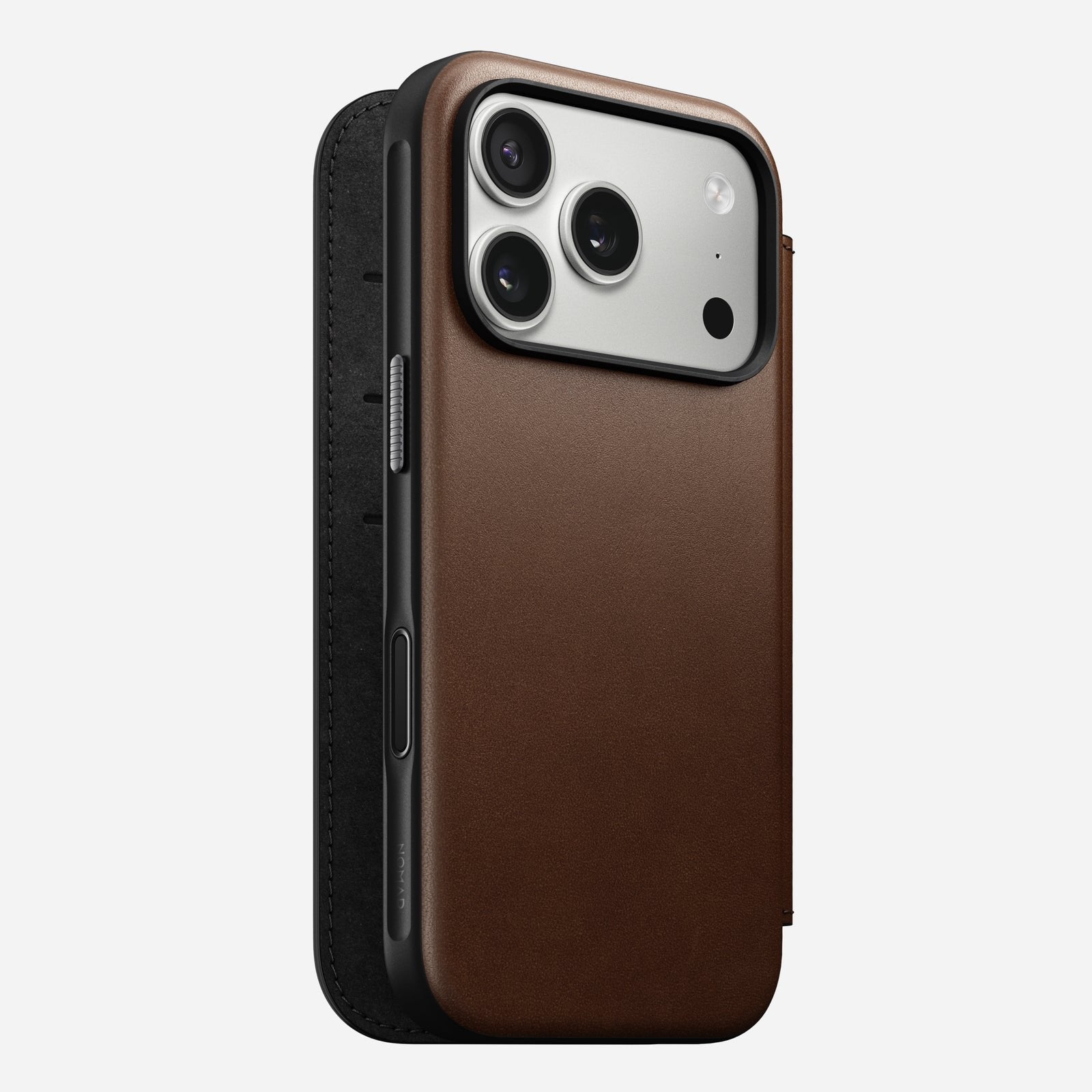 Nomad Modern Leather Folio Iphone 17 Pro Brown