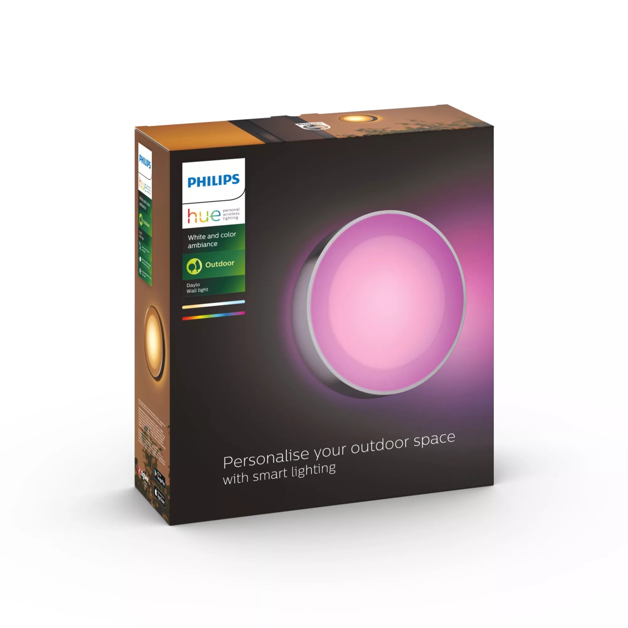 Philips Hue White And Color Ambiance Aplique Mural Para Exteriores Daylo