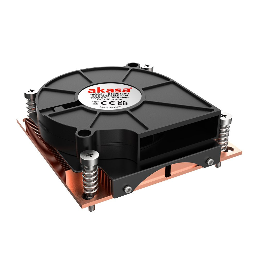 Akasa Ak-Cc7401bp01 Sistema De Refrigeración Para Ordenador Procesador Refrigerador De Aire 7,5 Cm Negro 1 Pieza(S)