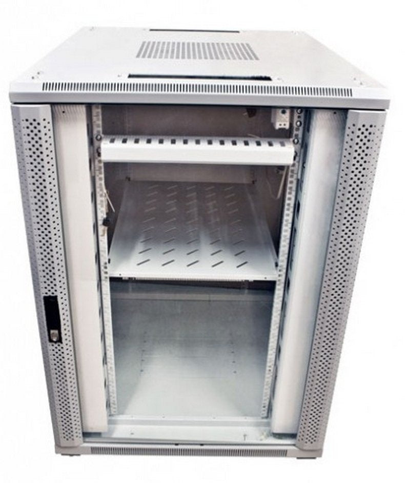 Allnet 19\"Schrank, 32he, B800/T 900mm, Glamür, Lichtgris, Snb-Serie,