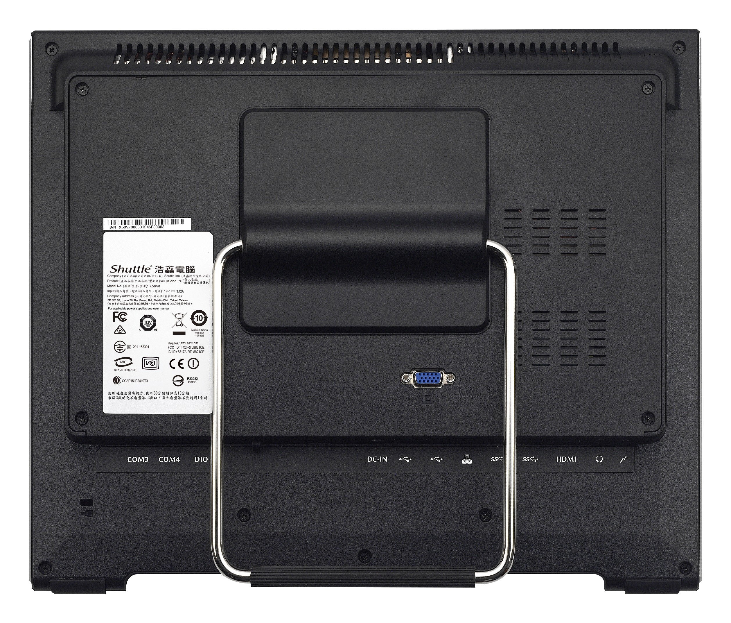 Shuttle Barebone Aio X50v8 15,6" C5205u So-Ddr4 Negro