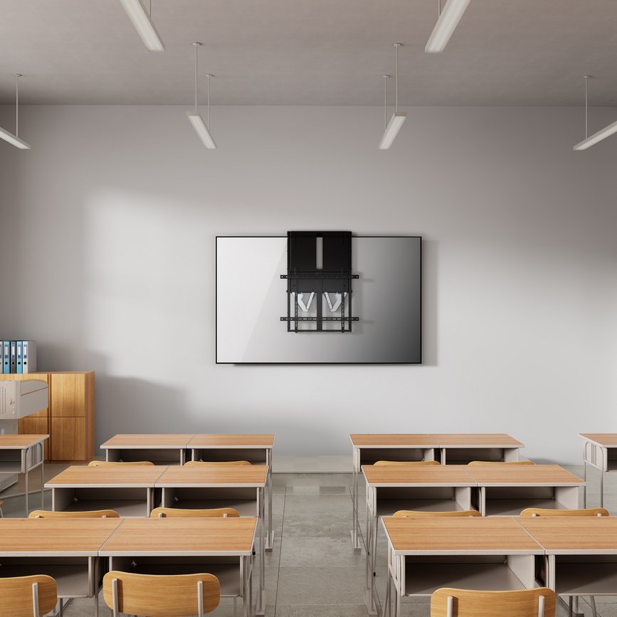 Soporte De Pared Interactivo Up-Down Equip Para Pantalla 55"-86" Vesa Max. 600x600 Hasta 90kg 650345