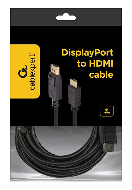 Gembird Cable Displayport A Hdmi 3m Negro  Cc-Dp-Hdmi-3m