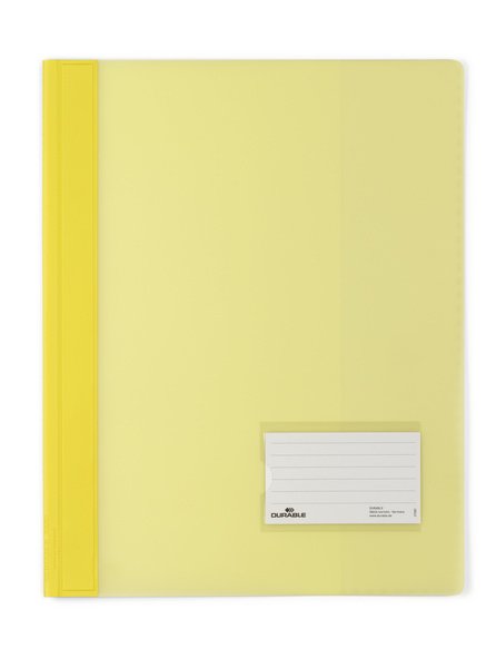Carpeta De Hojas Sueltas Durable, Extra Ancha, Amarilla