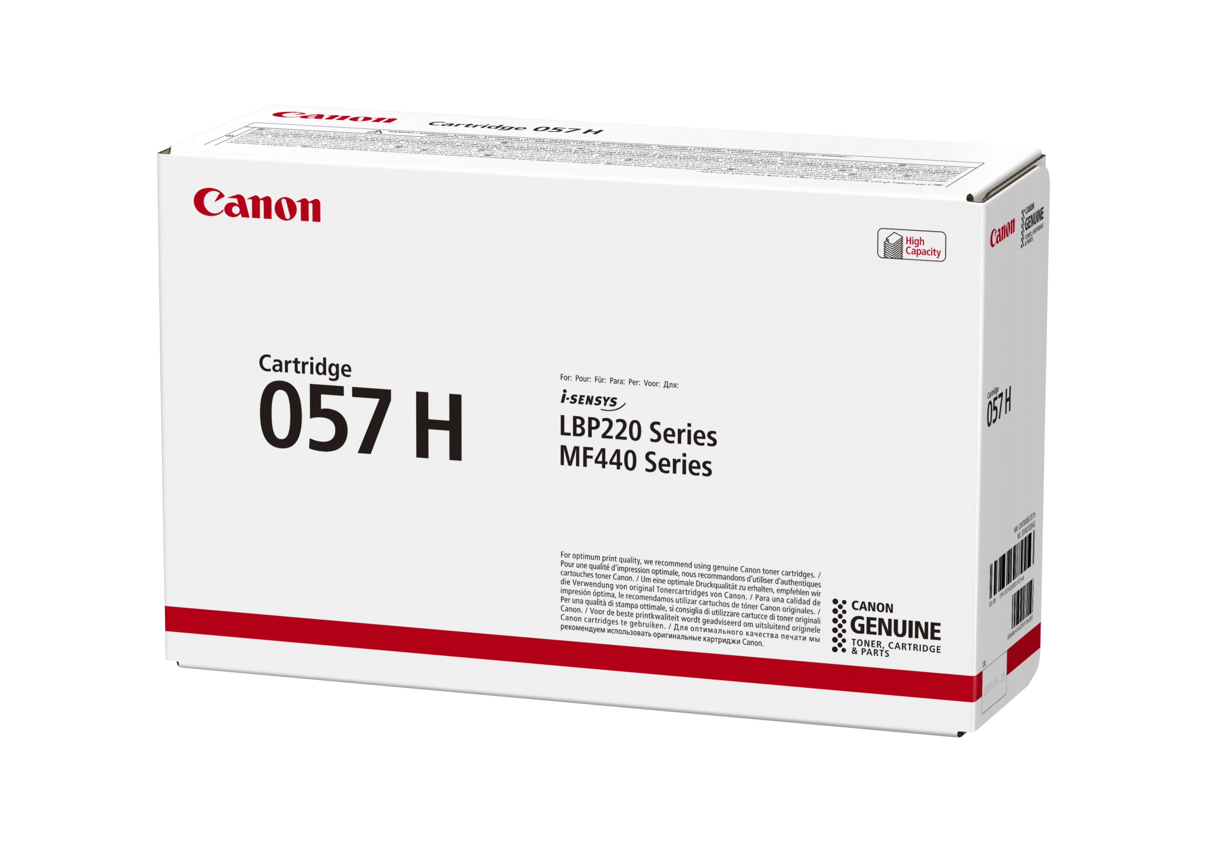 EAN 4549292136289 - Canon i-SENSYS 057H cartucho de tóner 1 pieza(s) Original Negro imagen 3